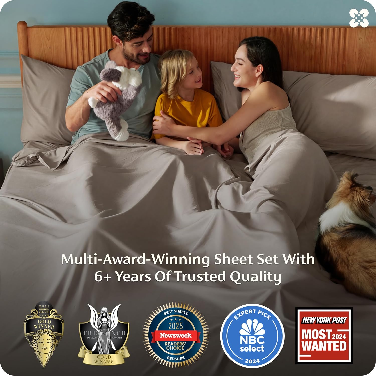 JUEGO DE SÁBANAS BEDSURE PUREWOVEN 100% RAYÓN DE BAMBÚ FULL 4 PIEZAS - 3