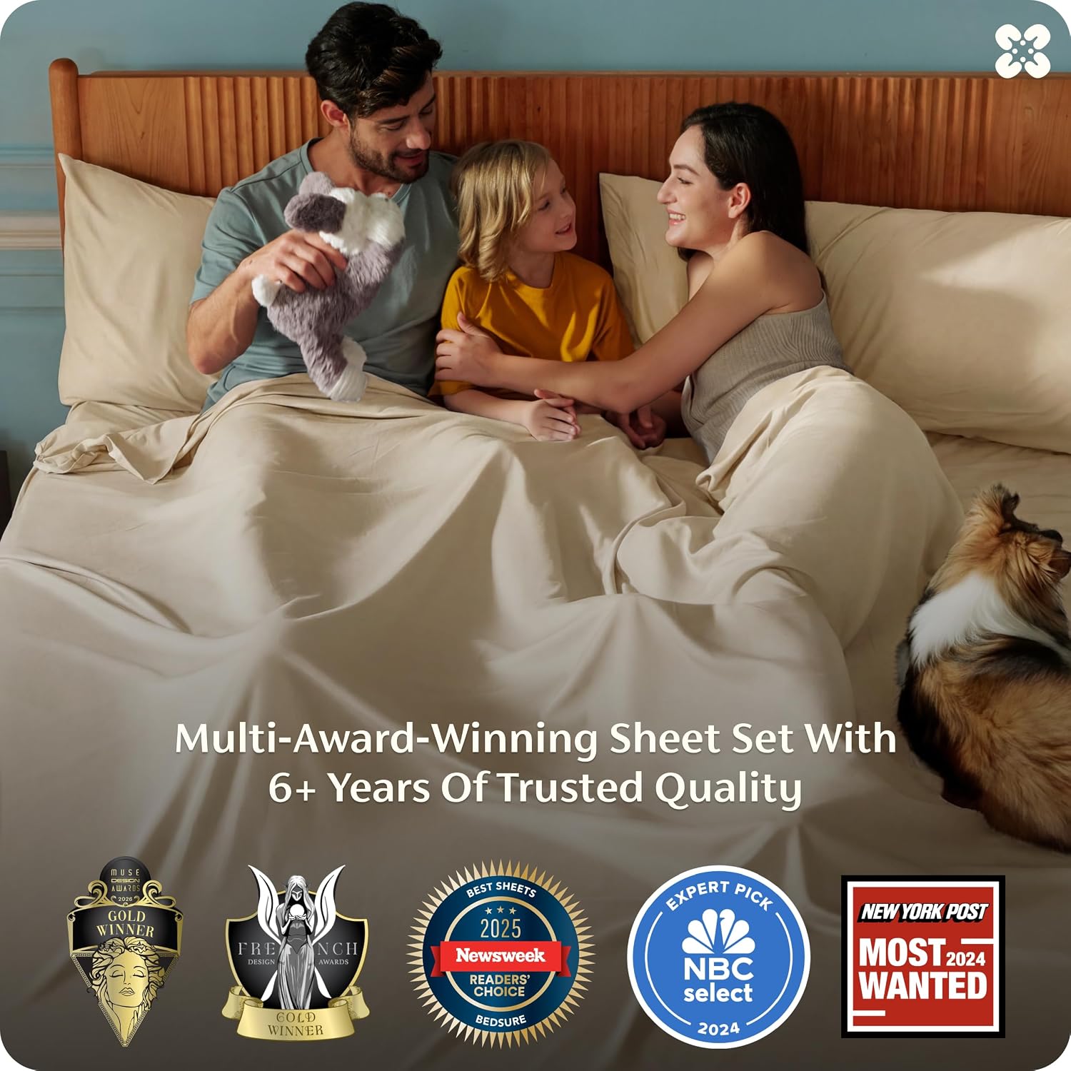 JUEGO DE SÁBANAS BEDSURE PUREWOVEN 100% RAYÓN DE BAMBÚ FULL 4 PIEZAS - 3