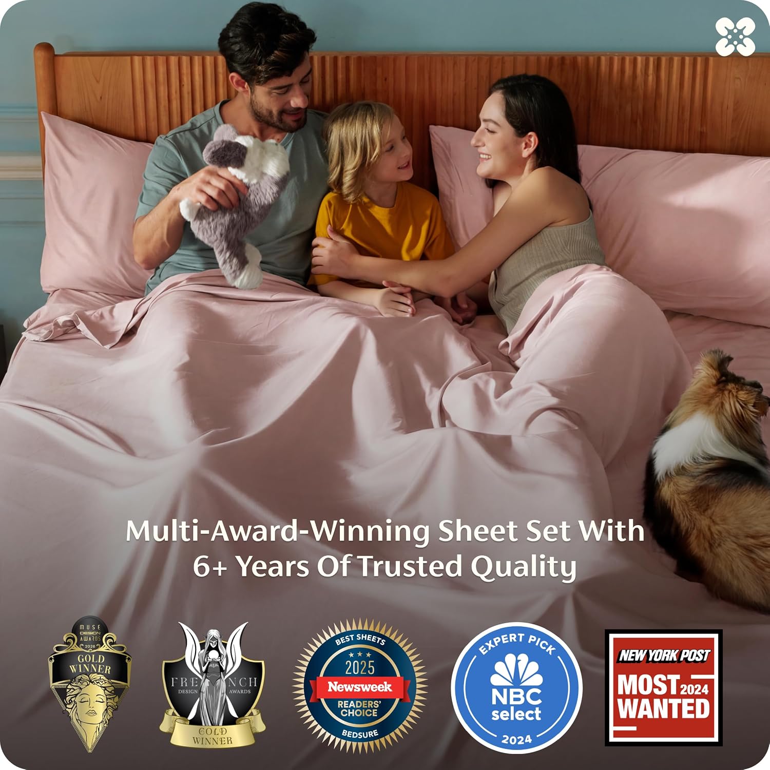 JUEGO DE SÁBANAS BEDSURE PUREWOVEN 100% RAYÓN DE BAMBÚ FULL 4 PIEZAS - 3