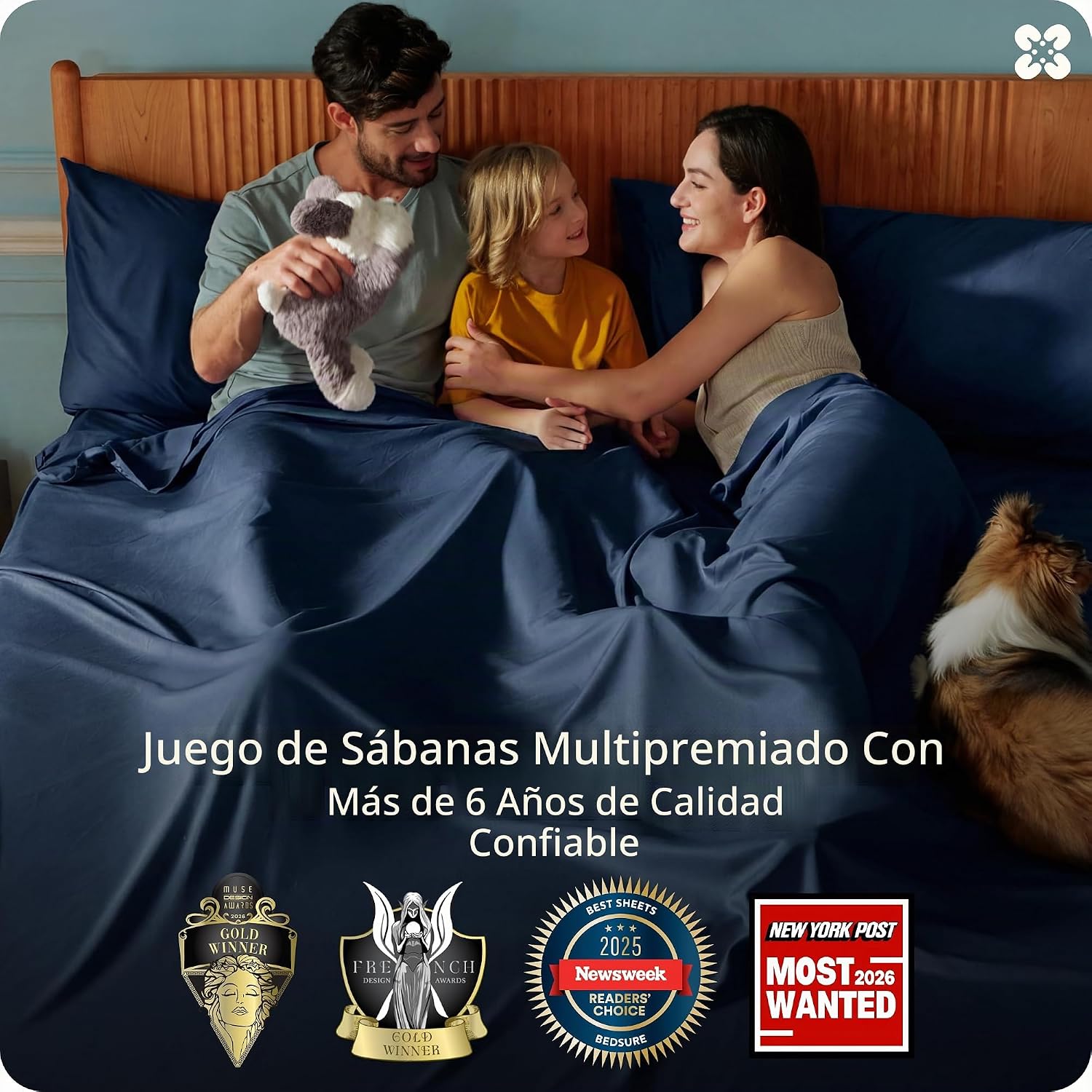 JUEGO DE SÁBANAS BEDSURE PUREWOVEN 100% RAYÓN DE BAMBÚ FULL 4 PIEZAS - 3