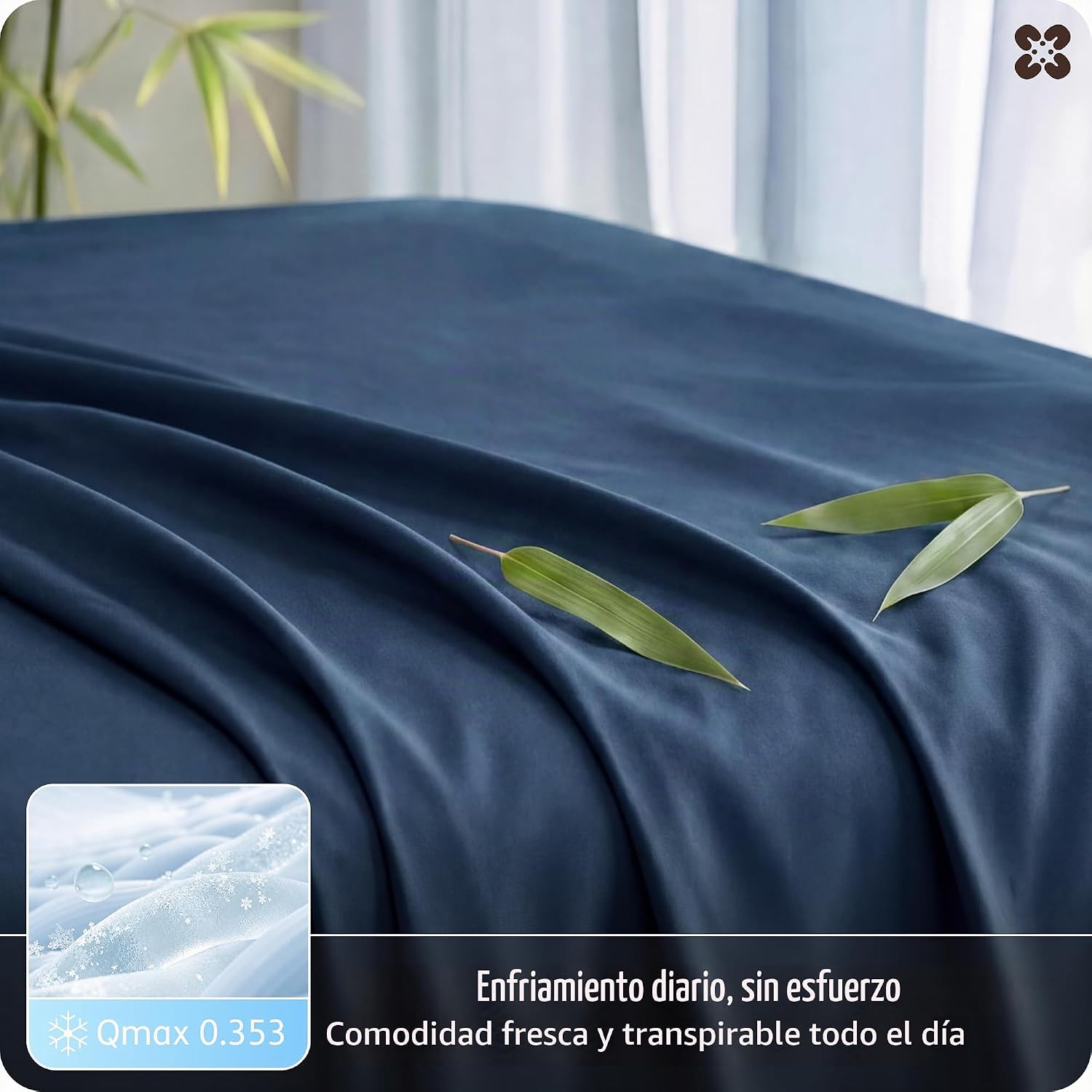 JUEGO DE SÁBANAS BEDSURE PUREWOVEN 100% RAYÓN DE BAMBÚ FULL 4 PIEZAS - 4