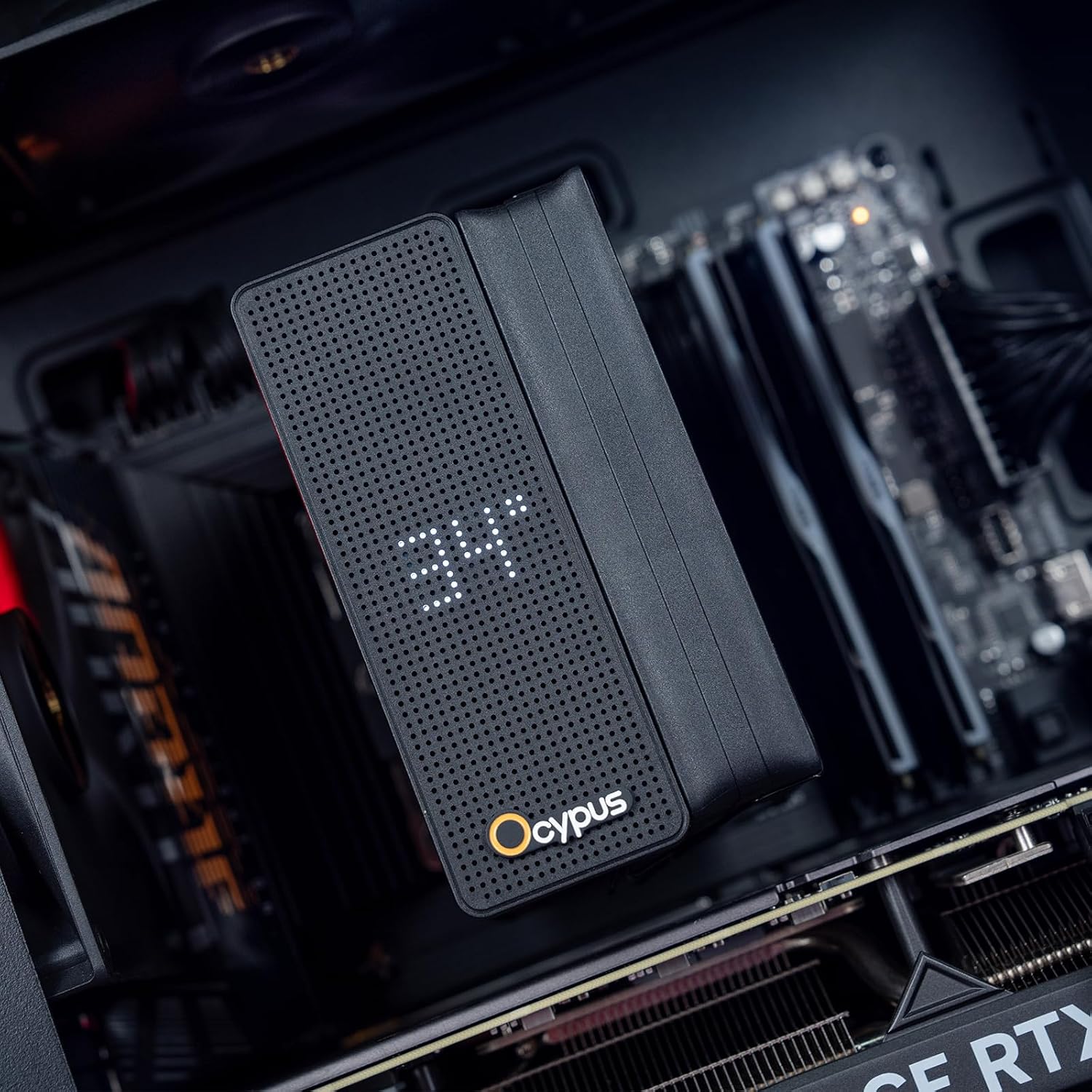 REFRIGERADOR DE CPU OCYPUS IOTA A40 CON PANTALLA, COOLER TORRE SIMPLE PARA PC GAMING - 3
