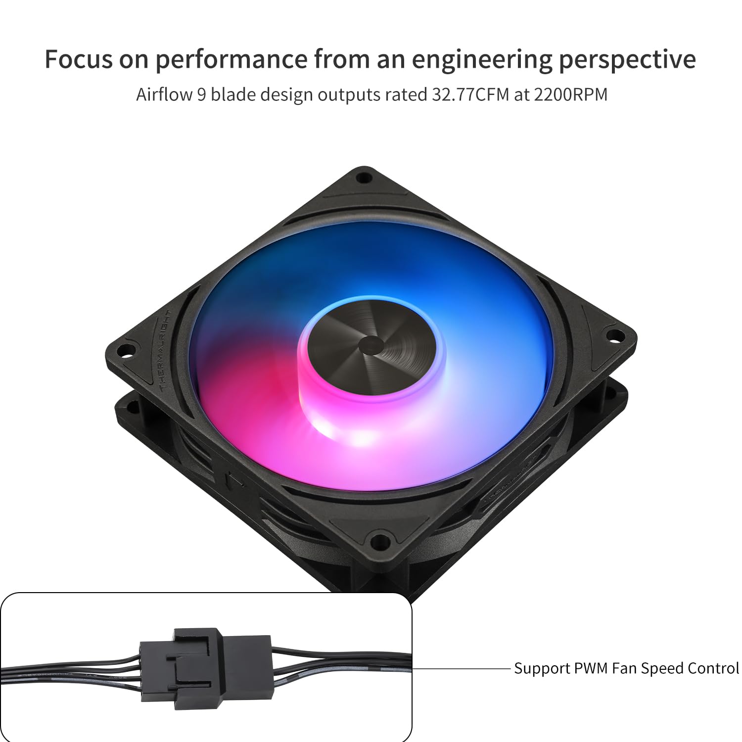 COOLER PARA CPU THERMALRIGHT TL-P9-S 92MM ARGB 2200RPM NEGRO - 3