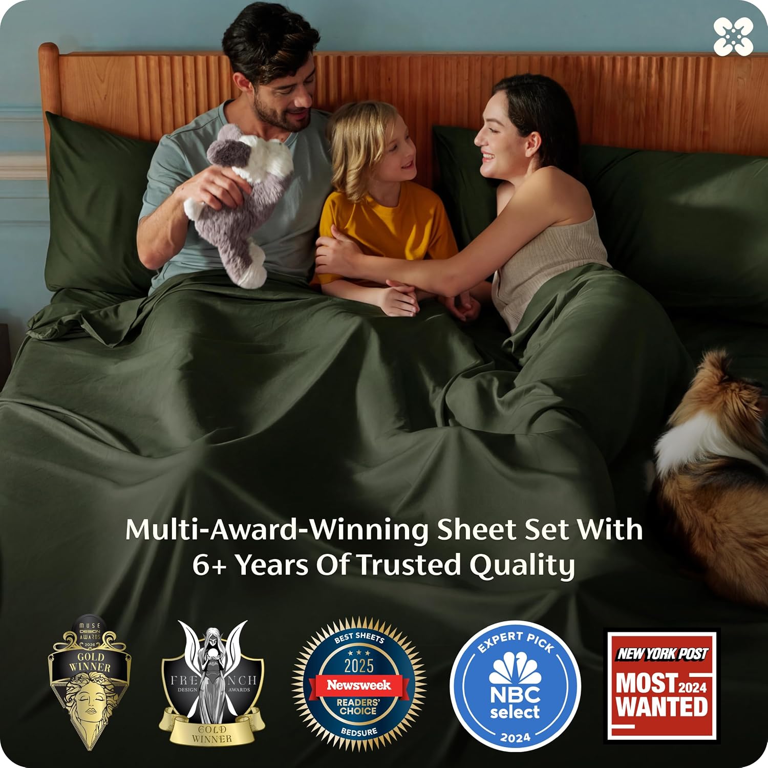 JUEGO DE SÁBANAS BEDSURE PUREWOVEN 100% RAYÓN DE BAMBÚ FULL 4 PIEZAS - 3