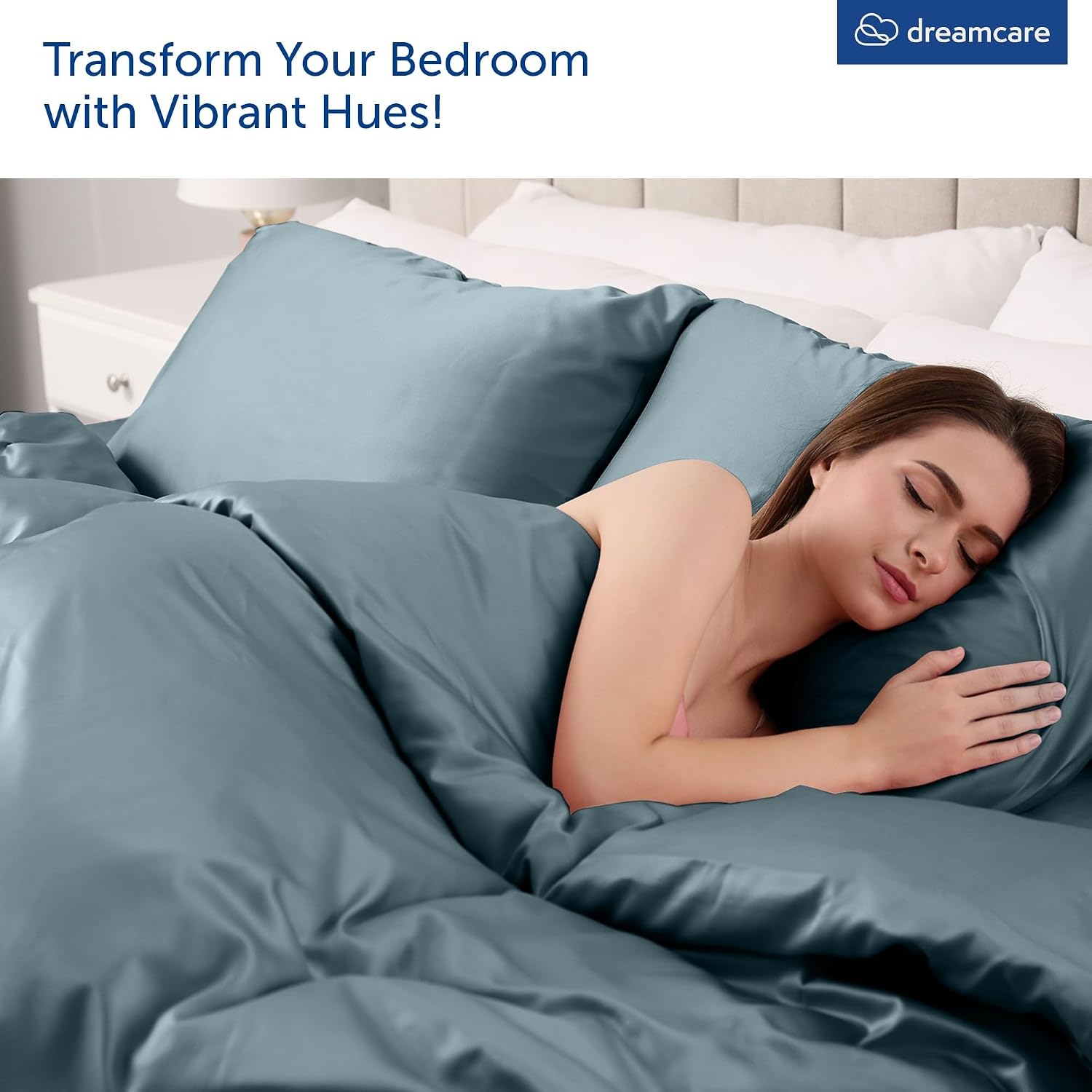JUEGO DE SÁBANAS KING SIZE DREAMCARE 6 PIEZAS MICROFIBRA - 4