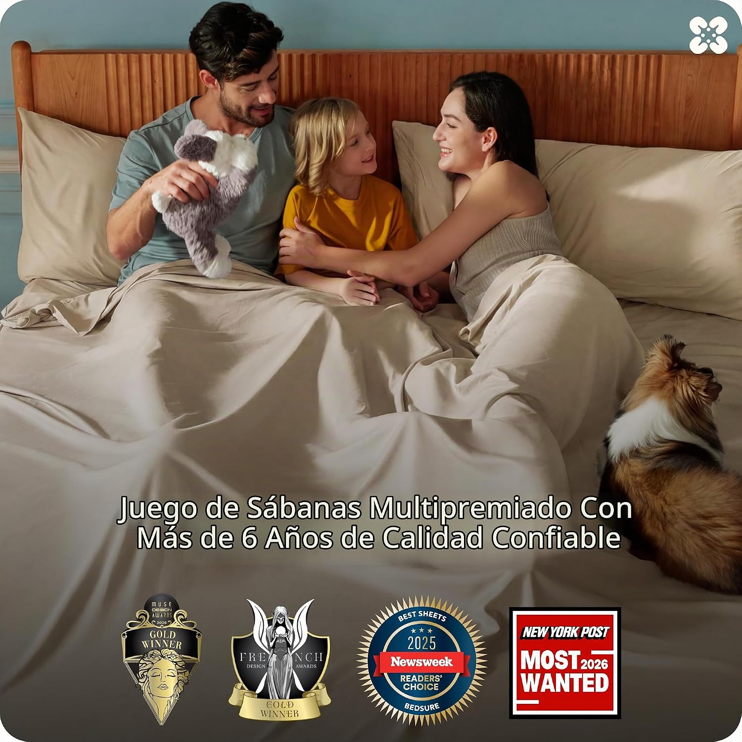 JUEGO DE SÁBANAS BEDSURE PUREWOVEN 100% RAYÓN DE BAMBÚ FULL 4 PIEZAS - 3