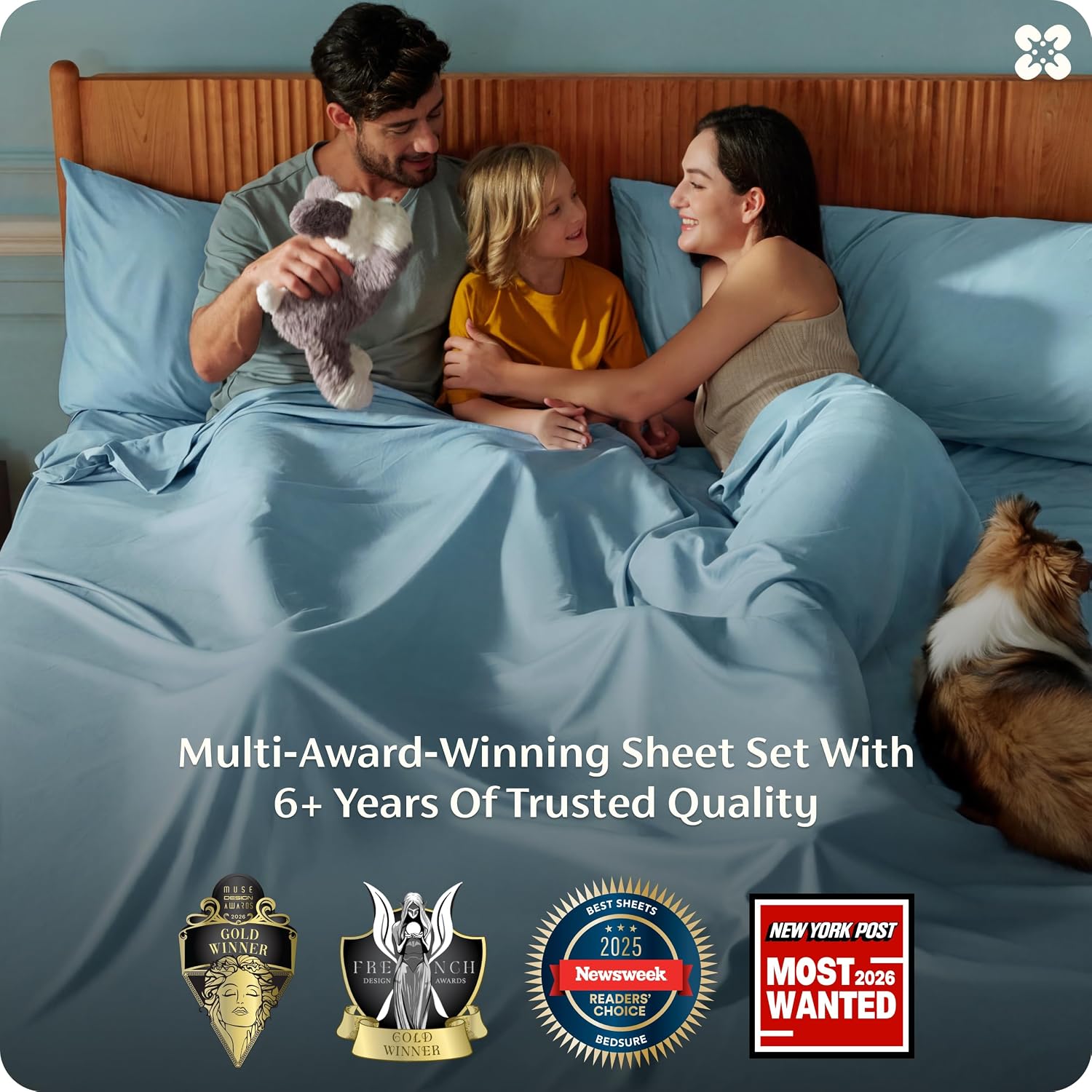 JUEGO DE SÁBANAS BEDSURE PUREWOVEN 100% RAYÓN DE BAMBÚ FULL 4 PIEZAS - 3