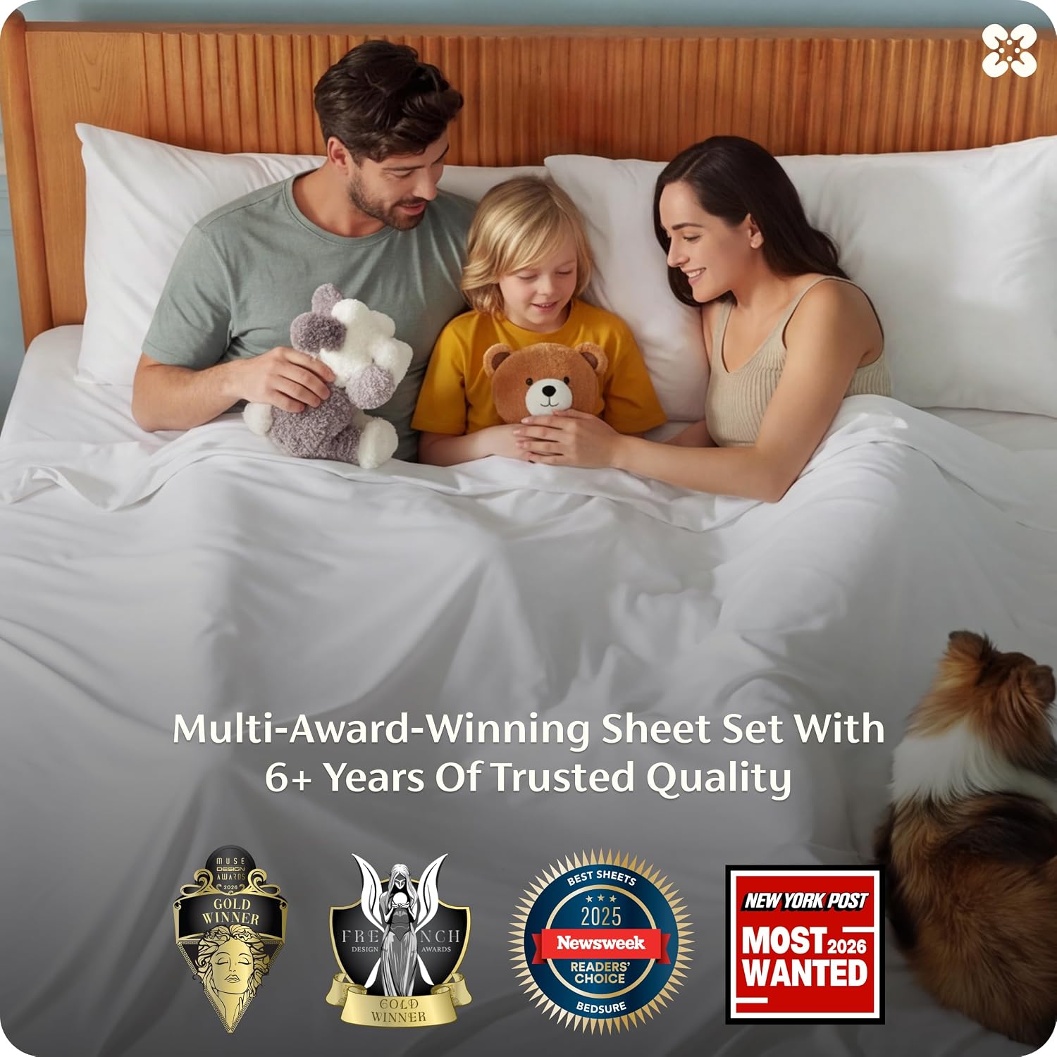 JUEGO DE SÁBANAS BEDSURE KING SIZE 2 UNIDADES BLANCO - 3