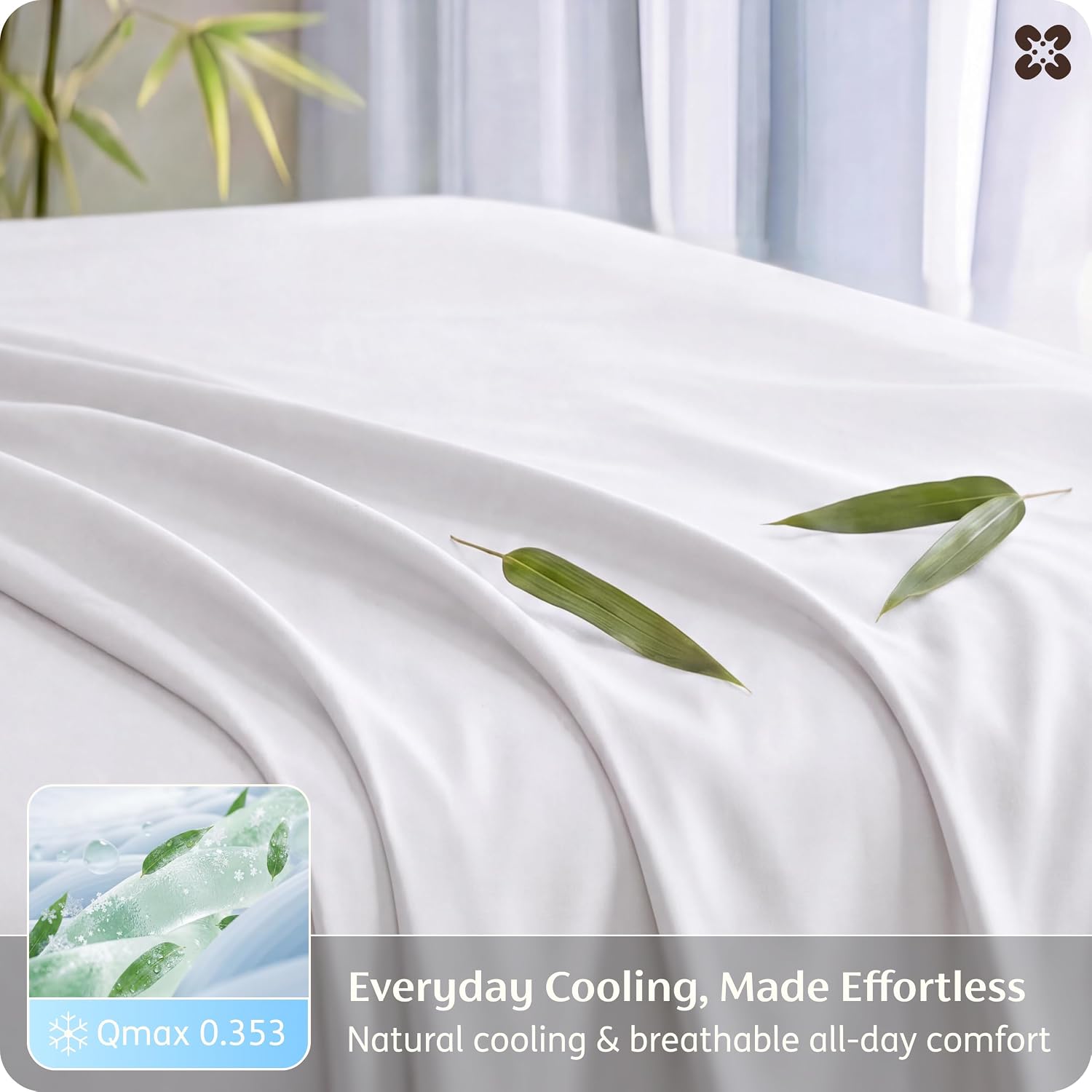 JUEGO DE SÁBANAS BEDSURE KING SIZE 2 UNIDADES BLANCO - 4