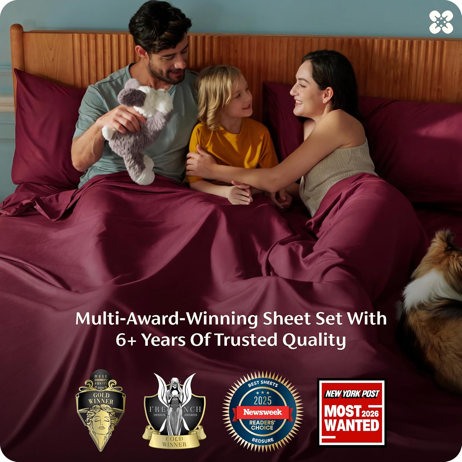 JUEGO DE SÁBANAS BEDSURE PUREWOVEN 100% RAYÓN DE BAMBÚ FULL 4 PIEZAS - 3