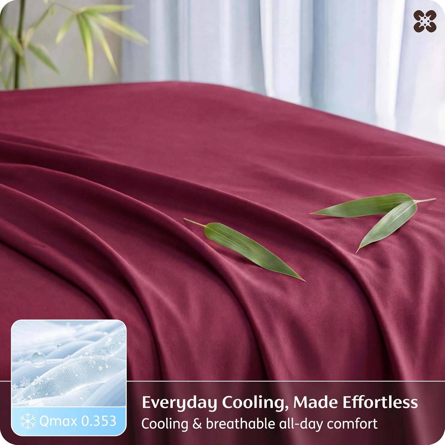 JUEGO DE SÁBANAS BEDSURE PUREWOVEN 100% RAYÓN DE BAMBÚ FULL 4 PIEZAS - 4