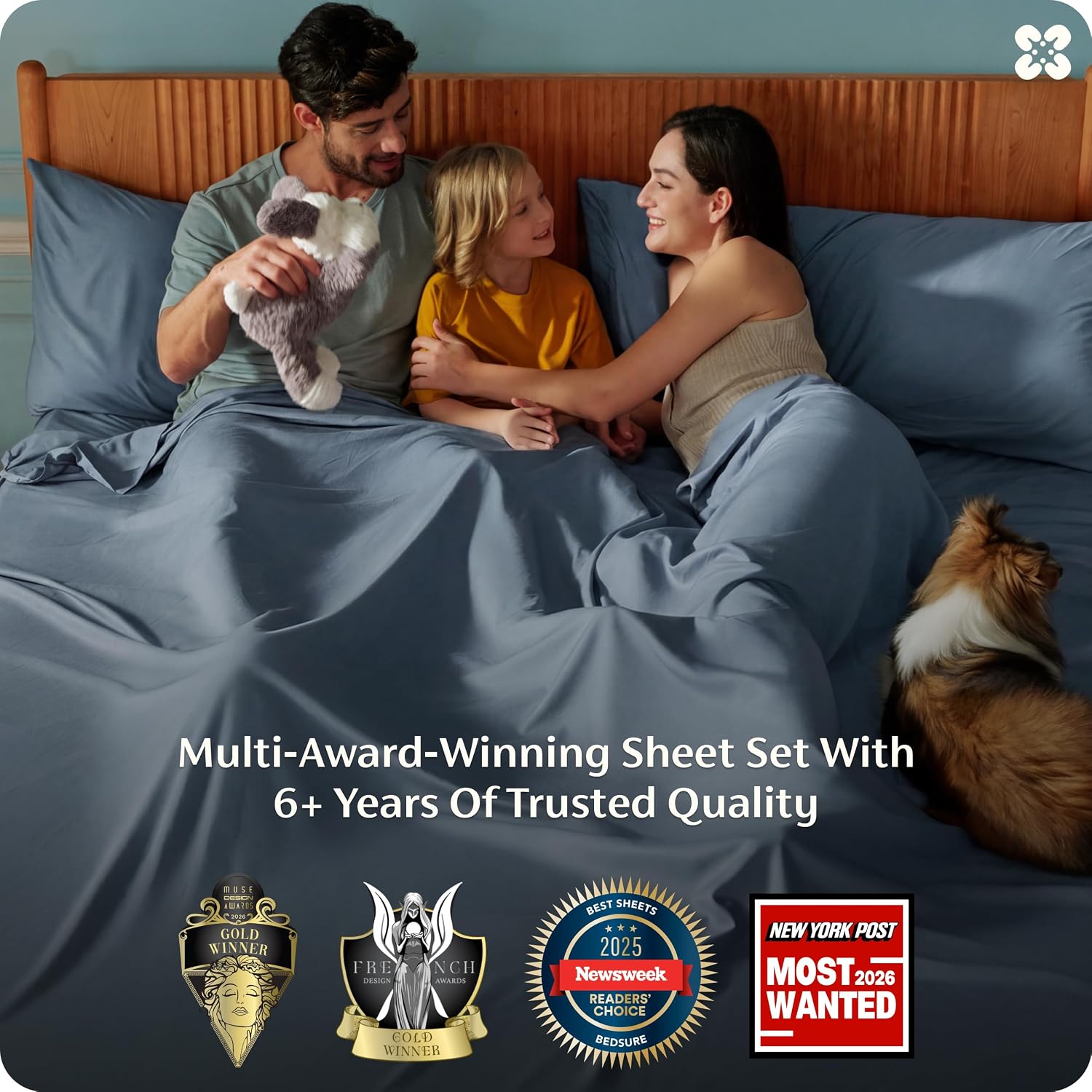 JUEGO DE SÁBANAS BEDSURE PUREWOVEN 100% RAYÓN DE BAMBÚ FULL 4 PIEZAS - 3