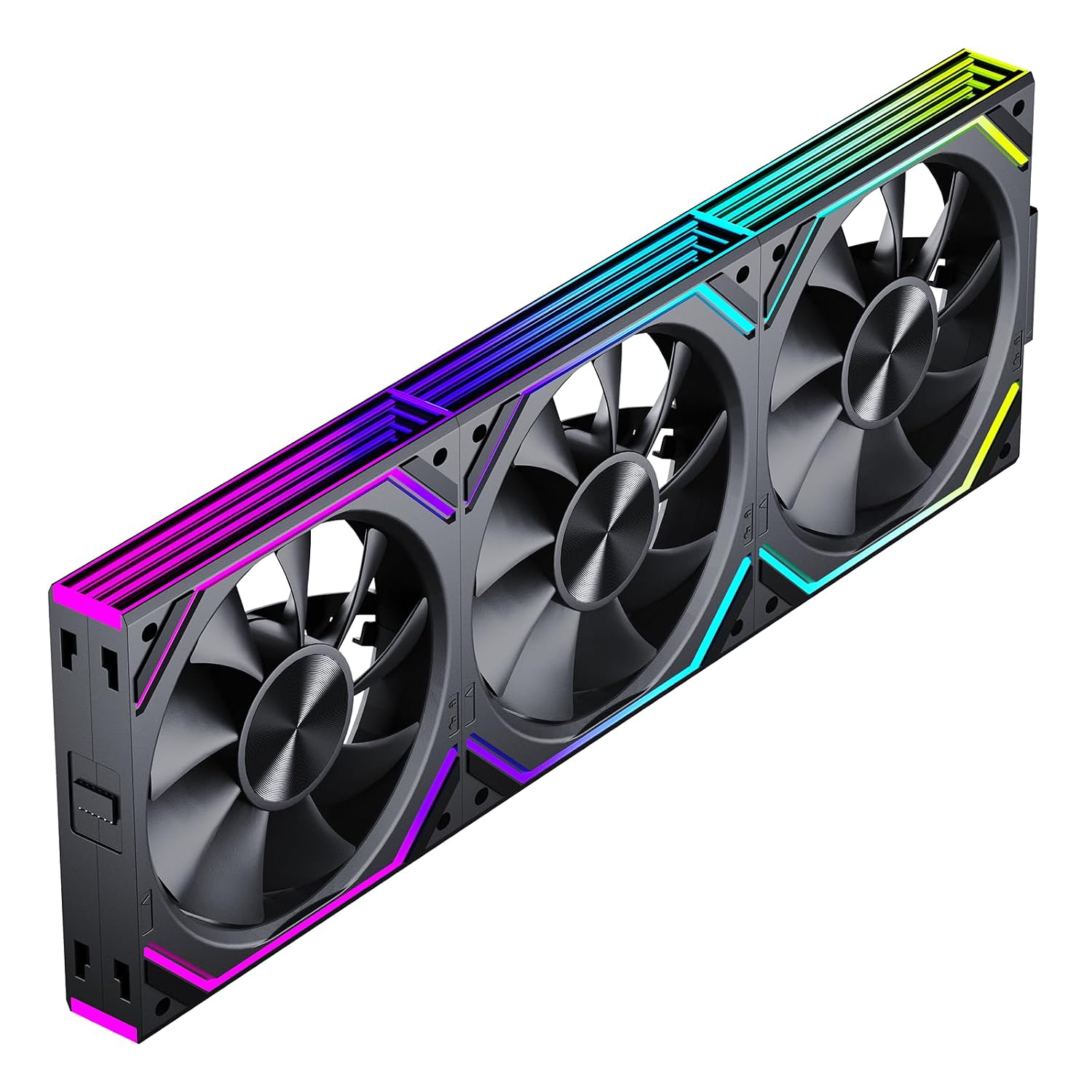 COOLER PARA PC JUNGLE LEOPARD INTERSTELLAR V2 RS 120MM NEGRO 3 UNIDADES - 1