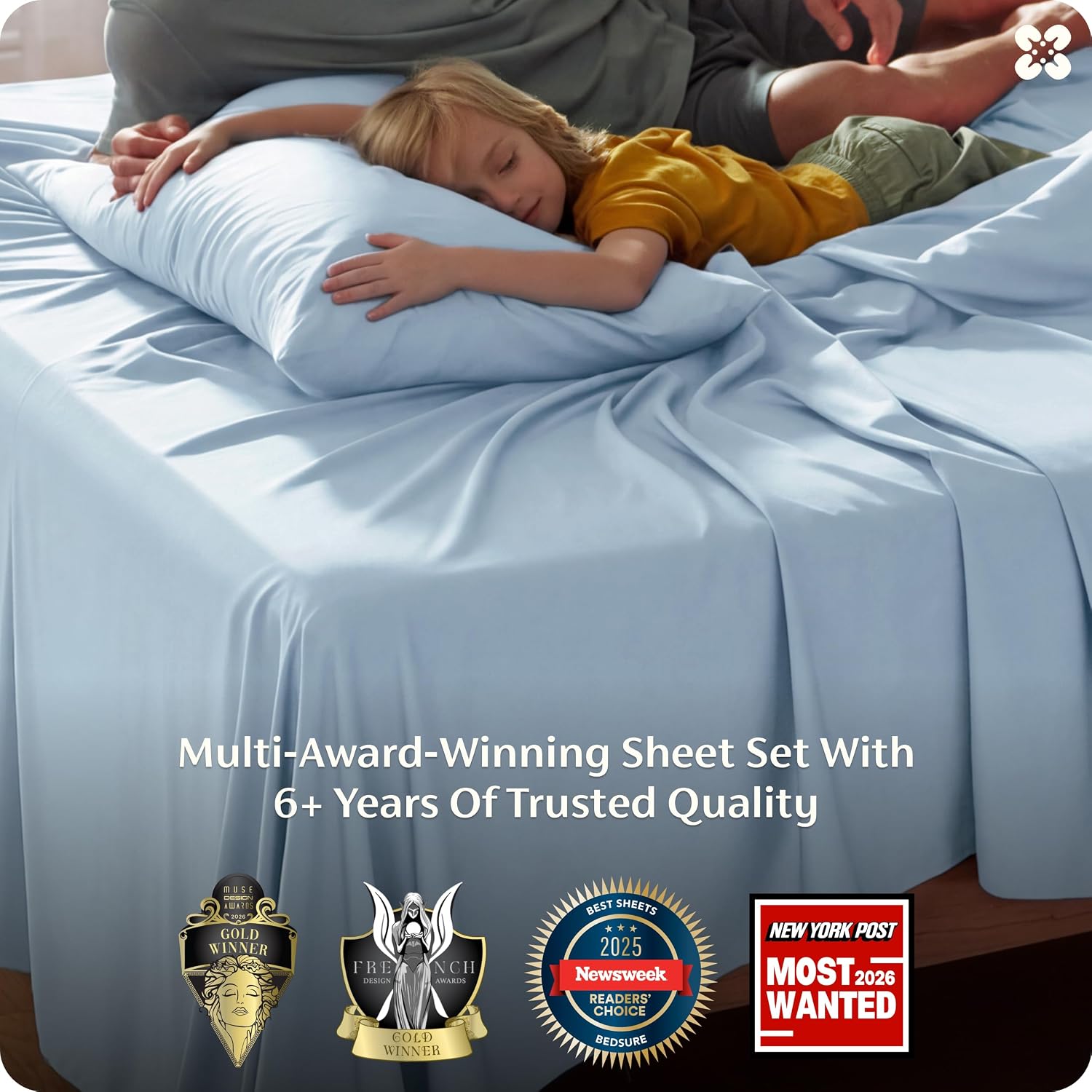 JUEGO DE SÁBANAS BEDSURE PUREWOVEN 100% RAYÓN DE BAMBÚ FULL 4 PIEZAS - 3