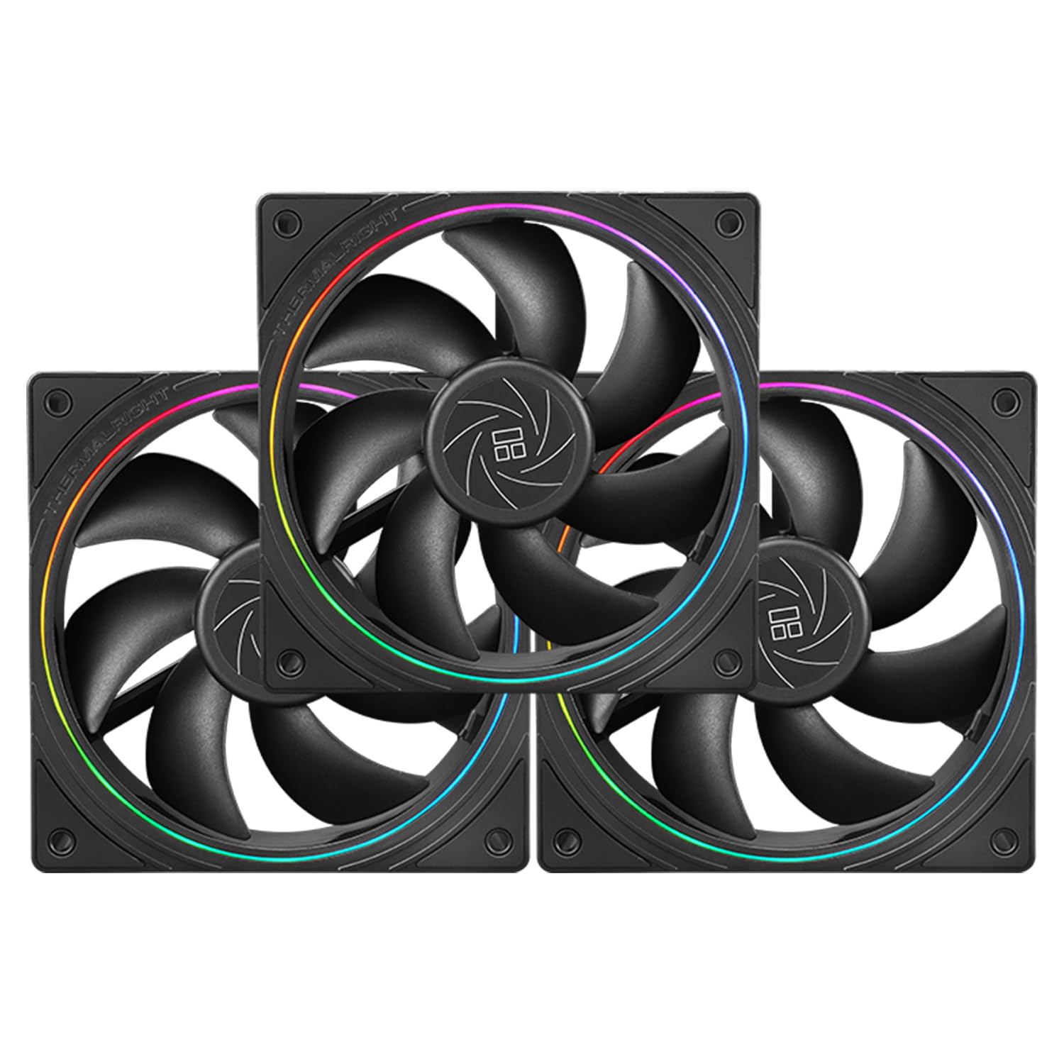 VENTILADOR PARA CPU THERMALRIGHT TL-S12 120MM CON ILUMINACIÓN ARGB 3 UNIDADES - 1