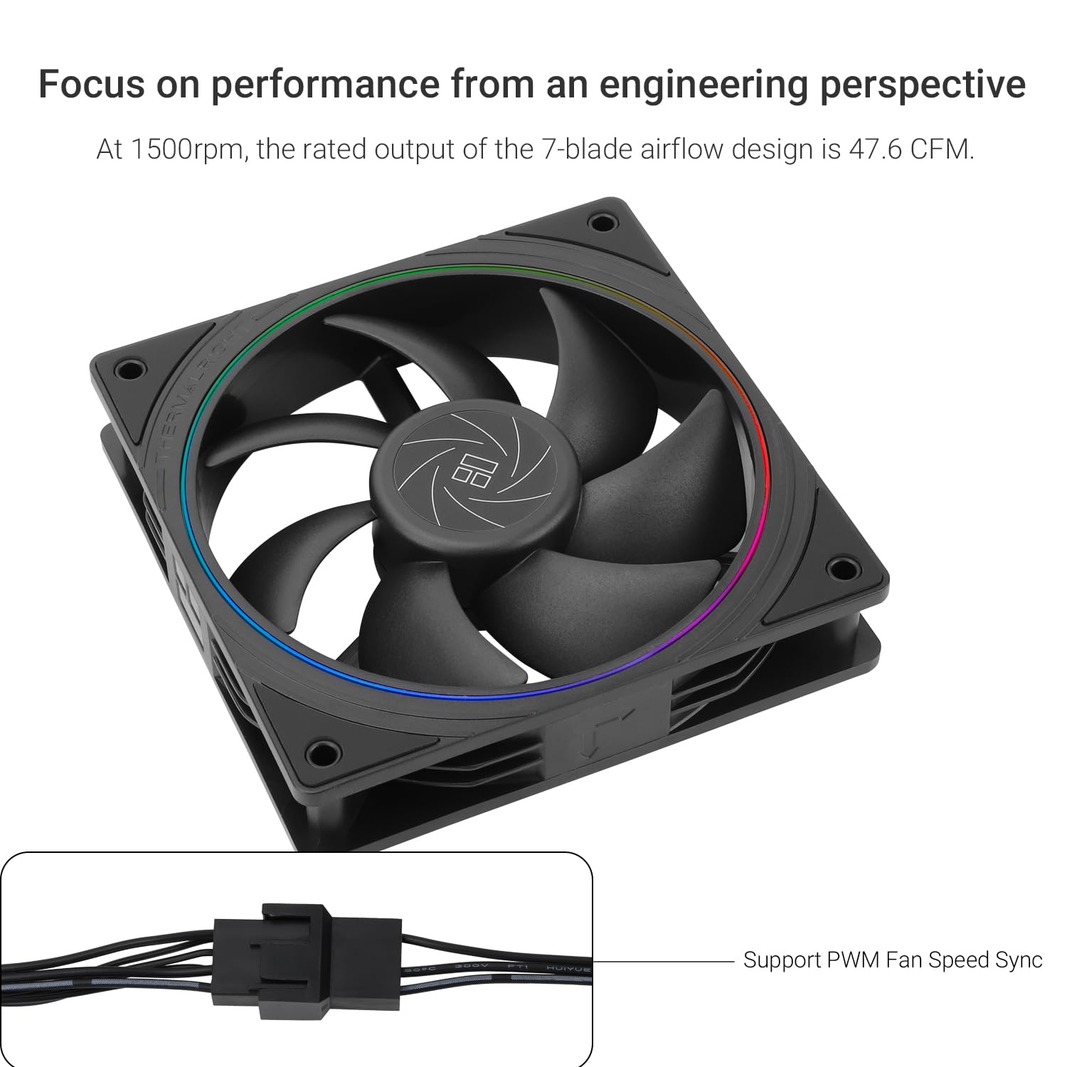 VENTILADOR PARA CPU THERMALRIGHT TL-S12 120MM CON ILUMINACIÓN ARGB 3 UNIDADES - 3