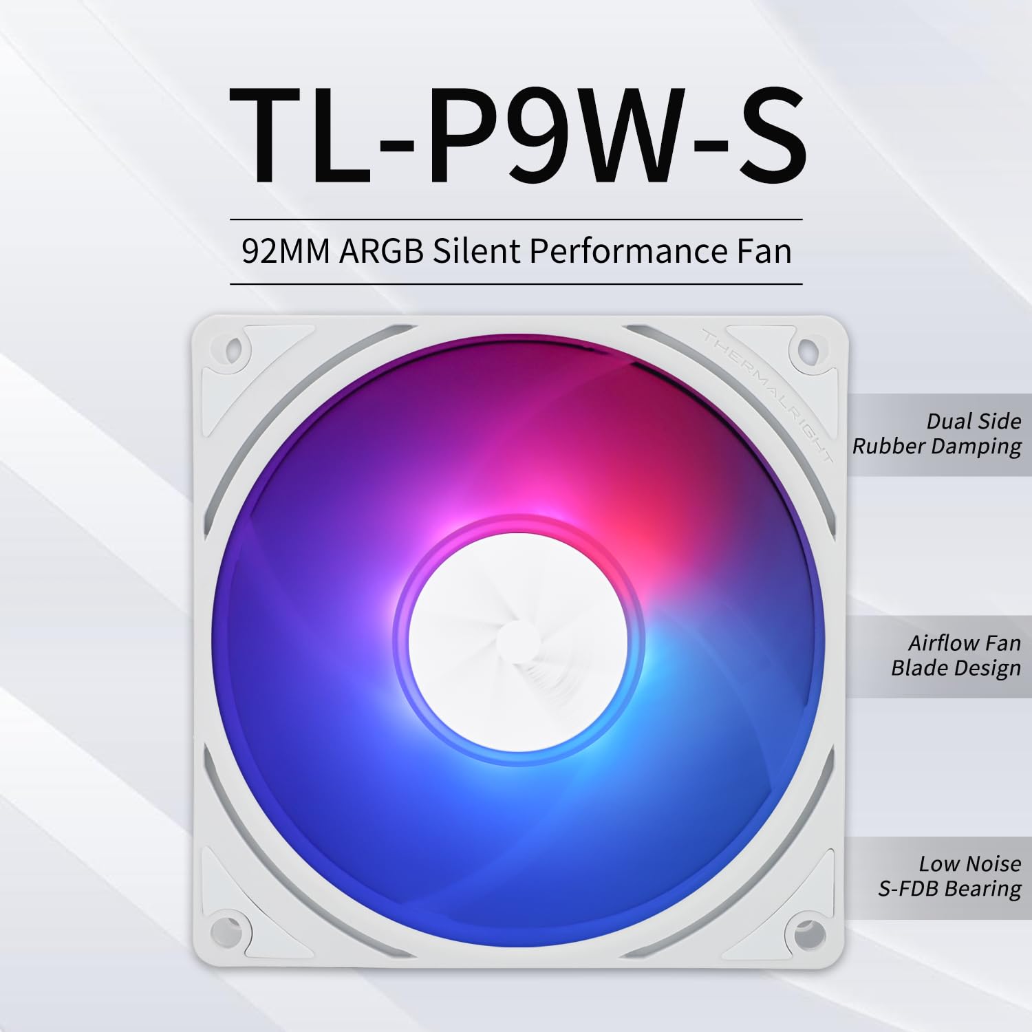 COOLER PARA CPU THERMALRIGHT TL-P9W-S ARGB 2200RPM 92X92X25MM - 2