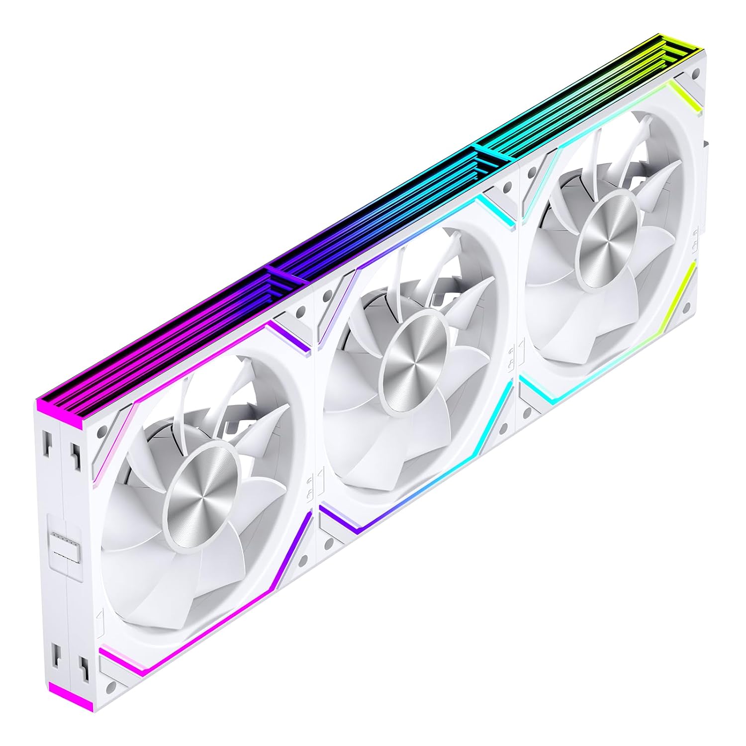 COOLER INTERNO JUNGLE LEOPARD INTERSTELLAR V2 RS 120MM BLANCO 3 UNIDADES - 1