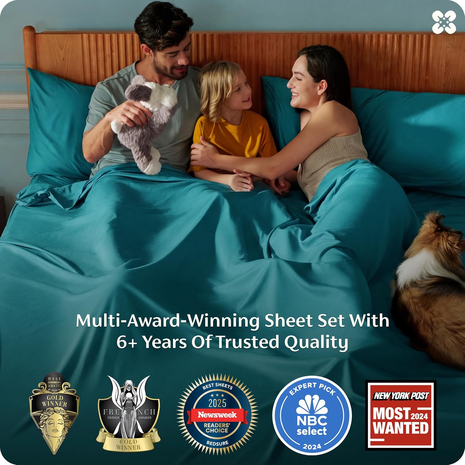 JUEGO DE SÁBANAS BEDSURE PUREWOVEN 100% RAYÓN DE BAMBÚ KING - 3
