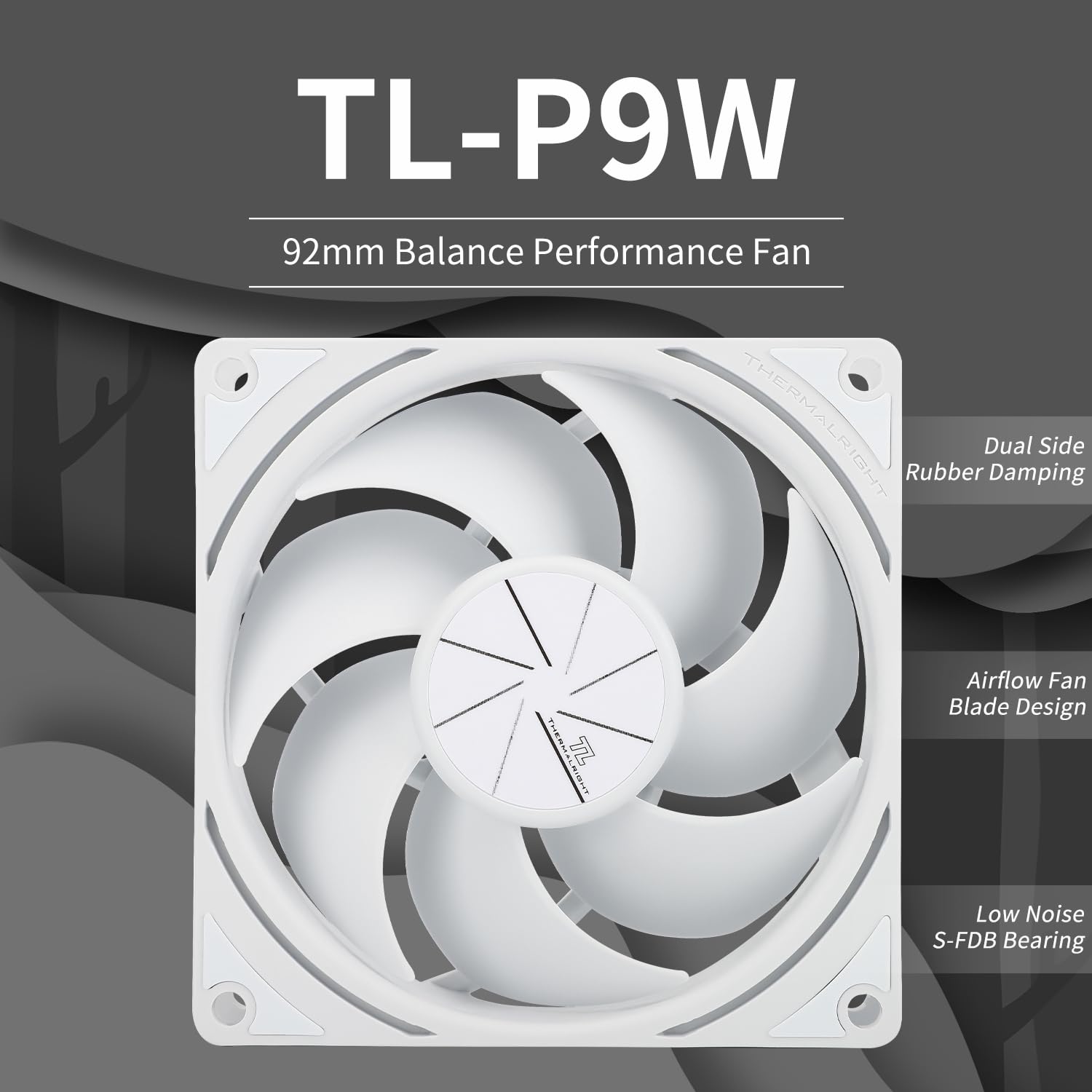 COOLER PARA CPU THERMALRIGHT TL-P9W 92MM BLANCO 2200RPM - 2