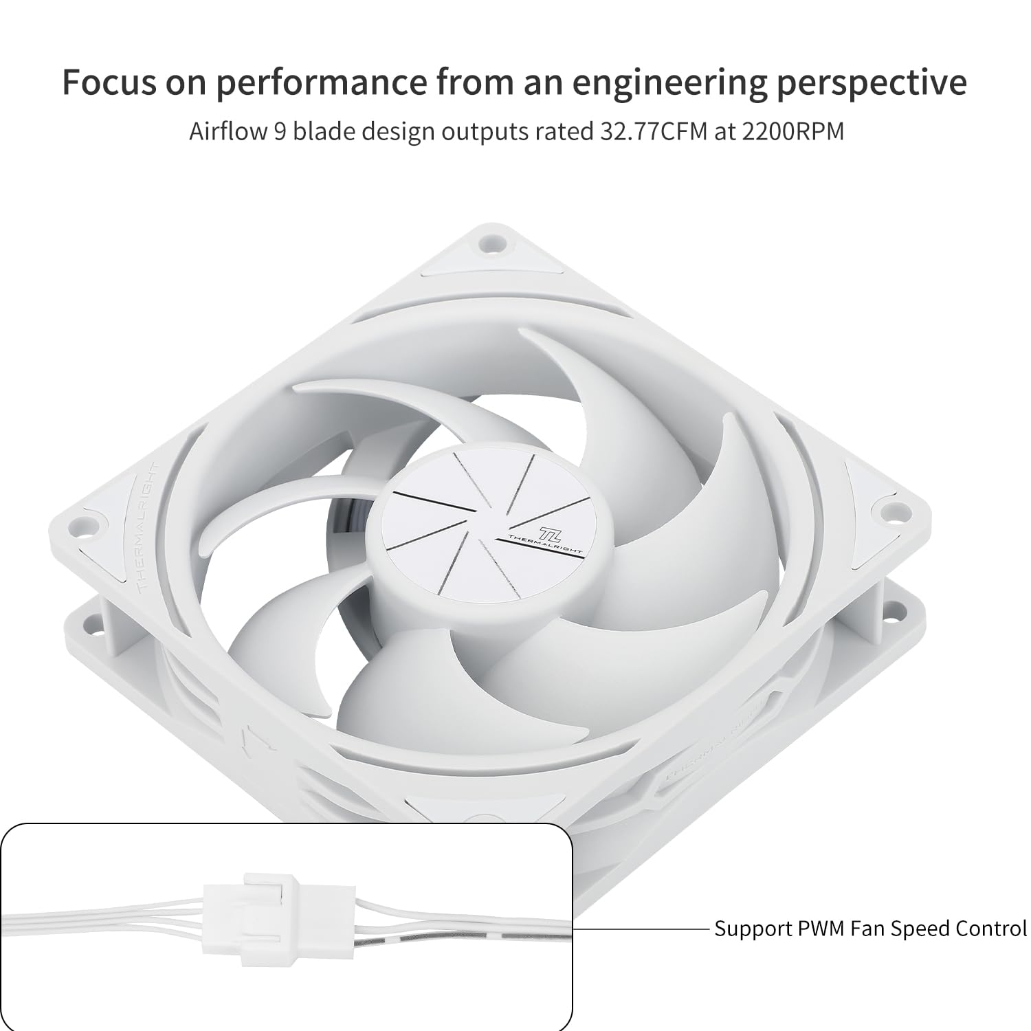 COOLER PARA CPU THERMALRIGHT TL-P9W 92MM BLANCO 2200RPM - 3
