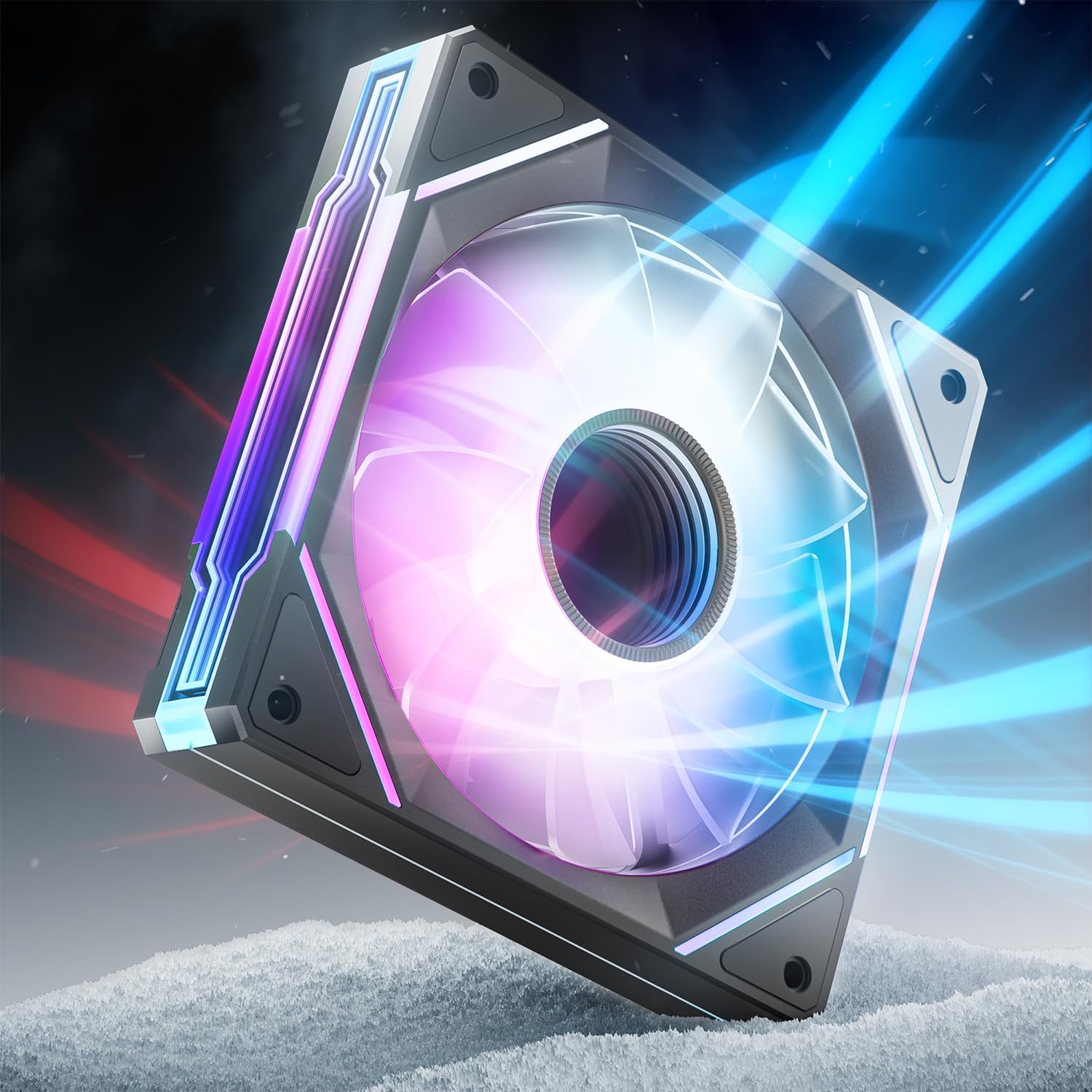 COOLER INTERNO ASIAHORSE AMICI-5GT RGB 120MM 1800 RPM 24 LEDS ARGB - 1