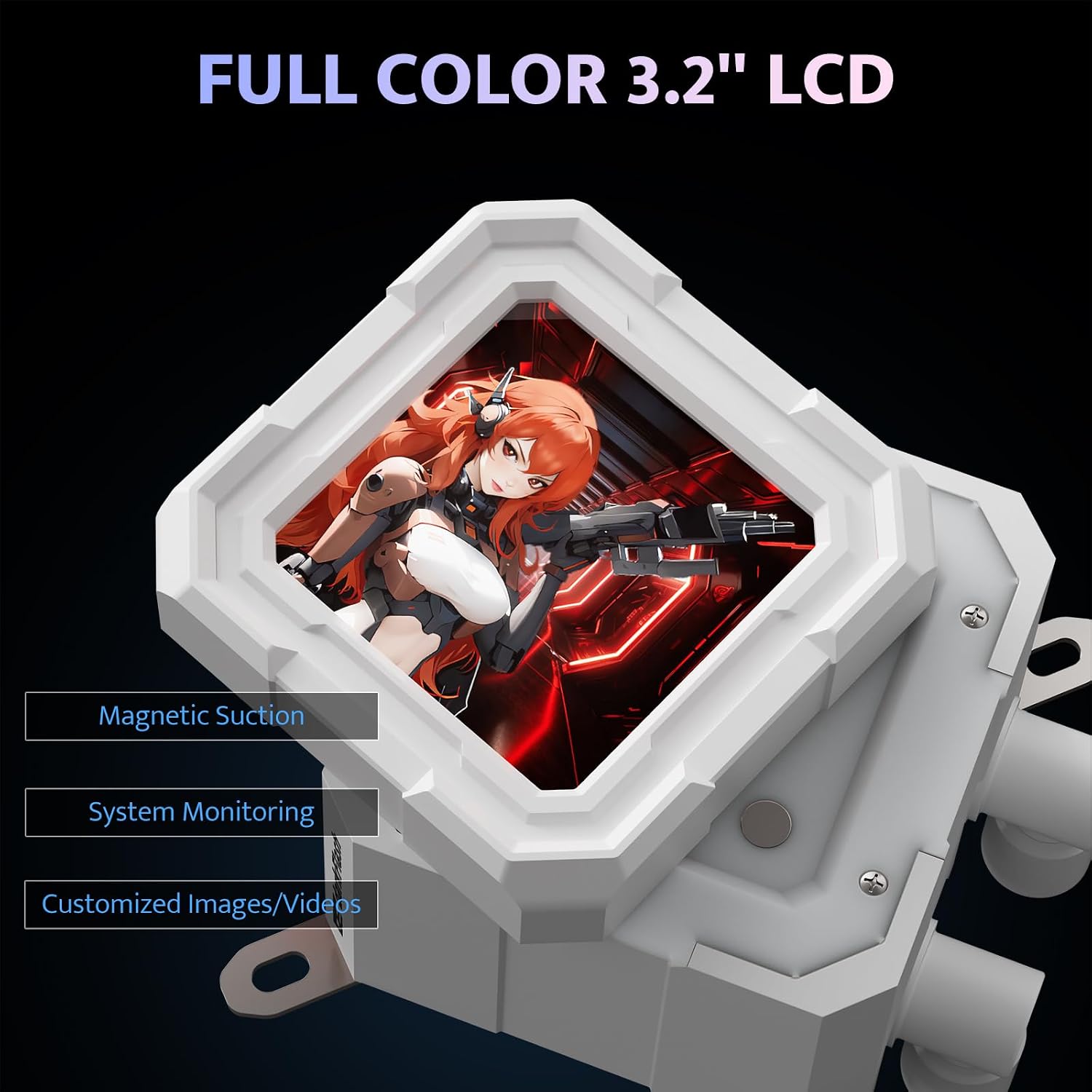 ENFRIADOR LÍQUIDO PARA CPU DARKFLASH DV360S CON PANTALLA LCD 3.2 PULGADAS - 2