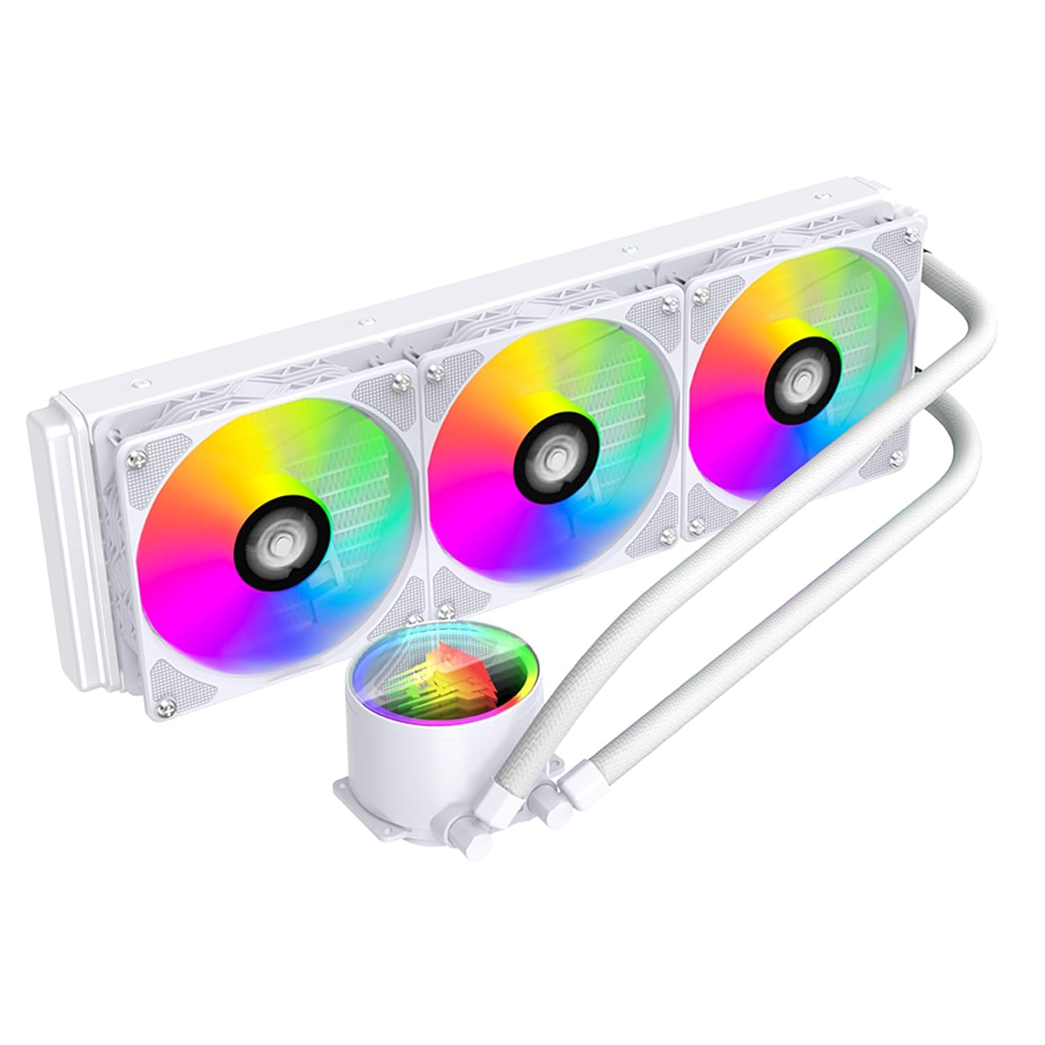 ENFRIADOR LÍQUIDO PARA CPU JUNGLE LEOPARD TK1 ARGB 360MM BLANCO - 1