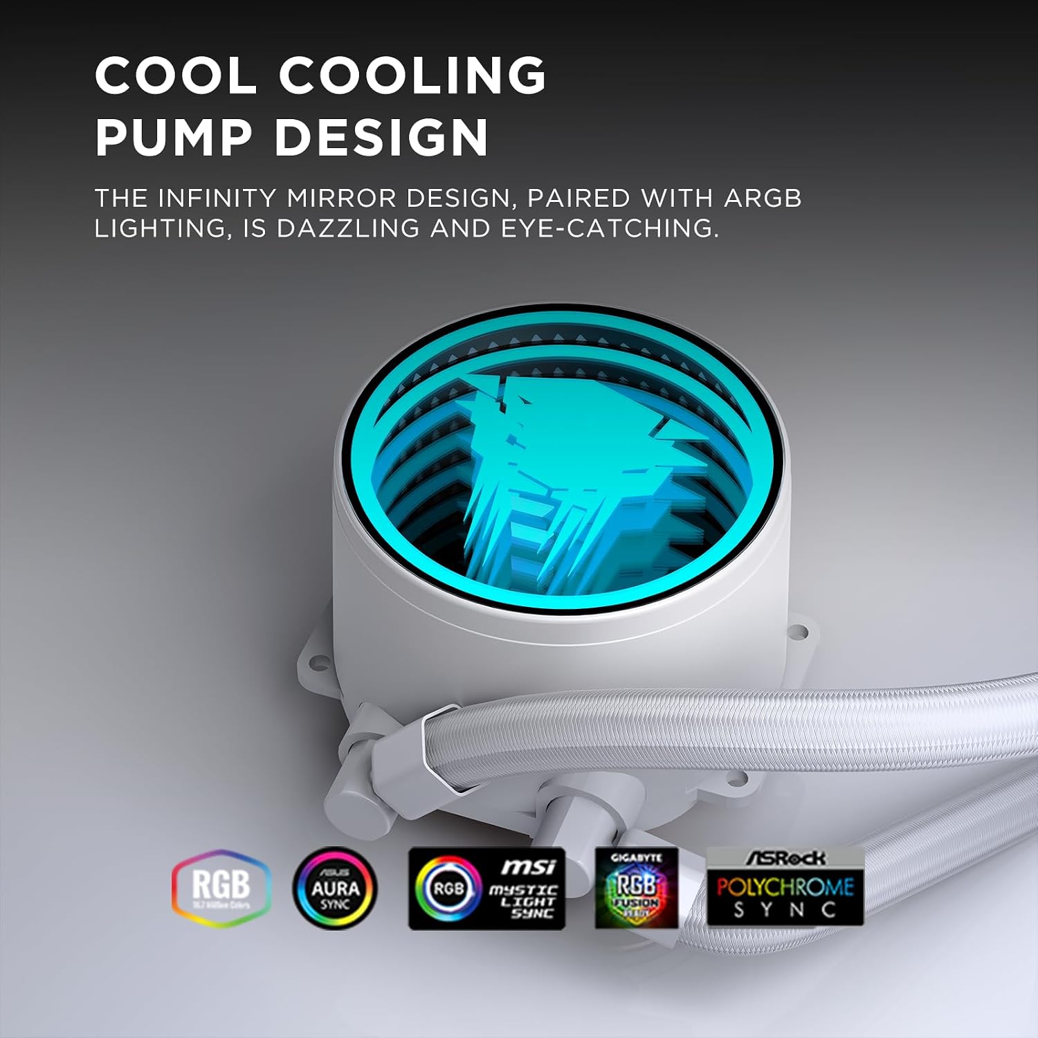 ENFRIADOR LÍQUIDO PARA CPU JUNGLE LEOPARD TK1 ARGB 360MM BLANCO - 4