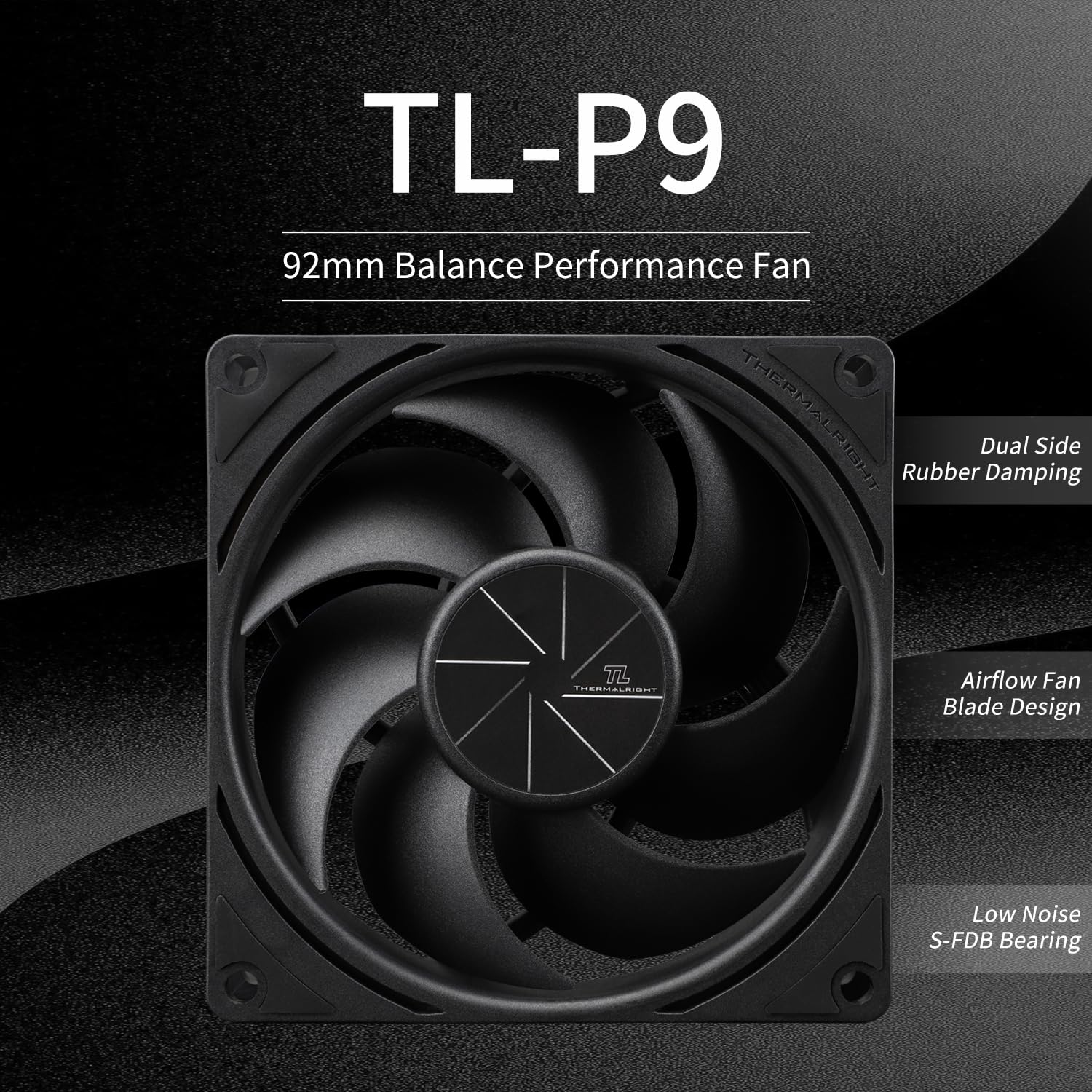 COOLER PARA CPU THERMALRIGHT TL-P9 92MM 2200RPM NEGRO - 2