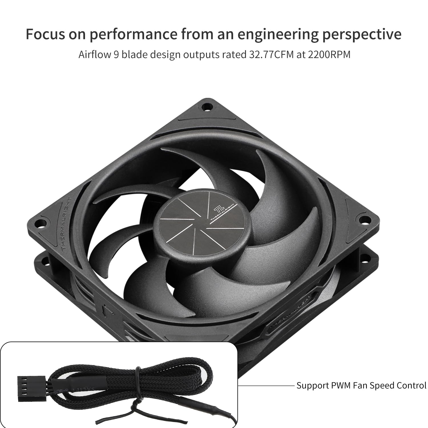 COOLER PARA CPU THERMALRIGHT TL-P9 92MM 2200RPM NEGRO - 3