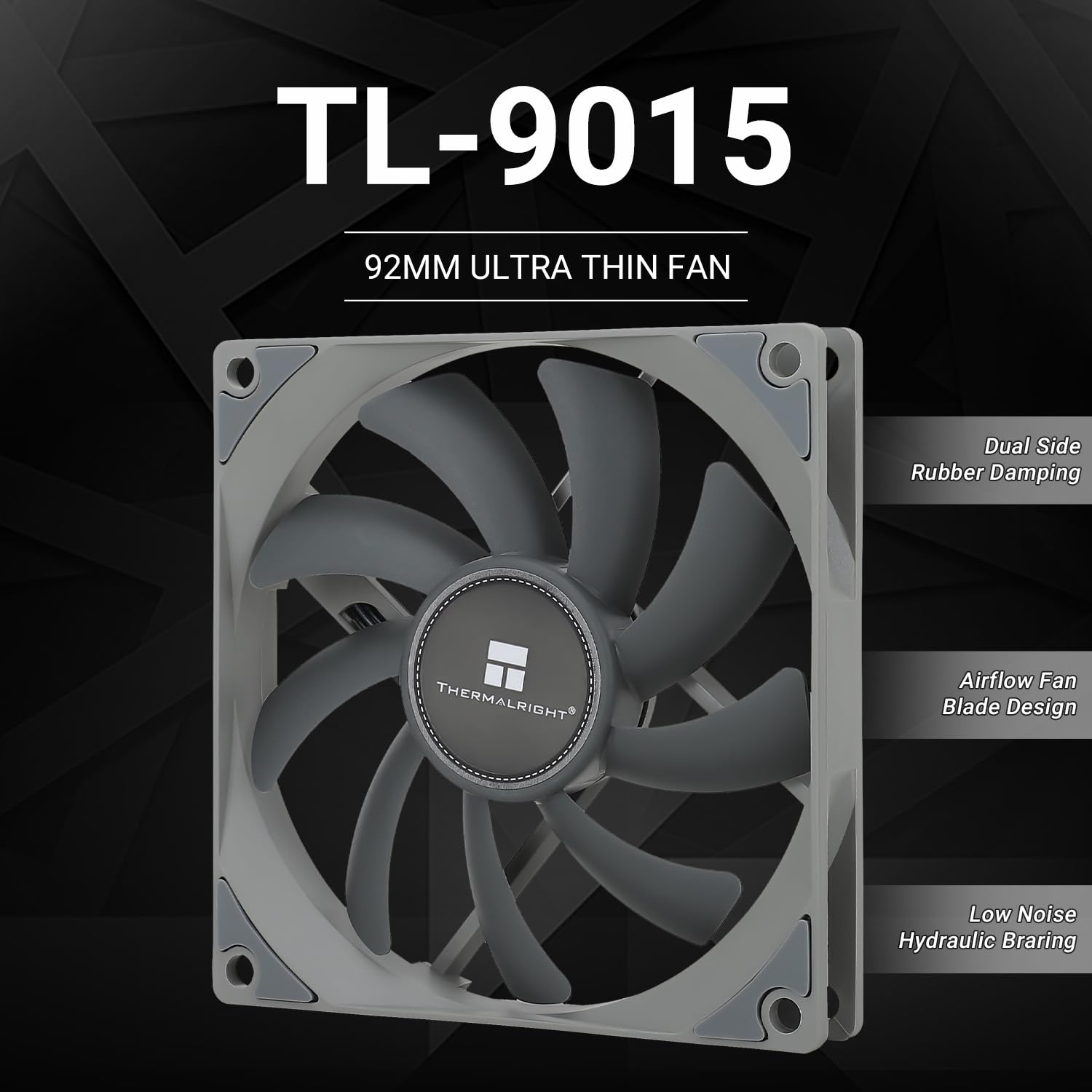 VENTILADOR PARA CPU THERMALRIGHT TL-9015 92MM 4PIN PWM 2700RPM ULTRADELGADO - 2