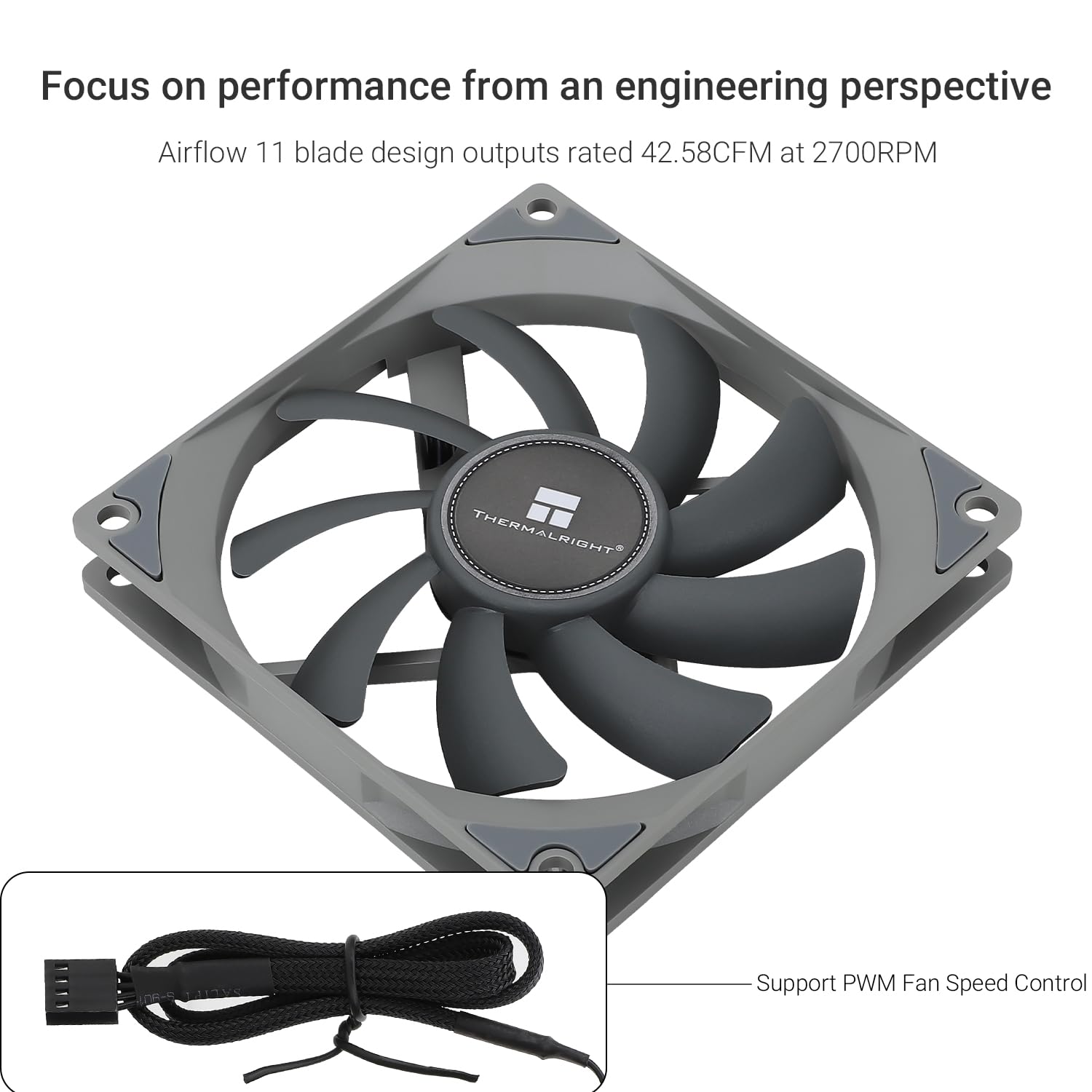 VENTILADOR PARA CPU THERMALRIGHT TL-9015 92MM 4PIN PWM 2700RPM ULTRADELGADO - 3