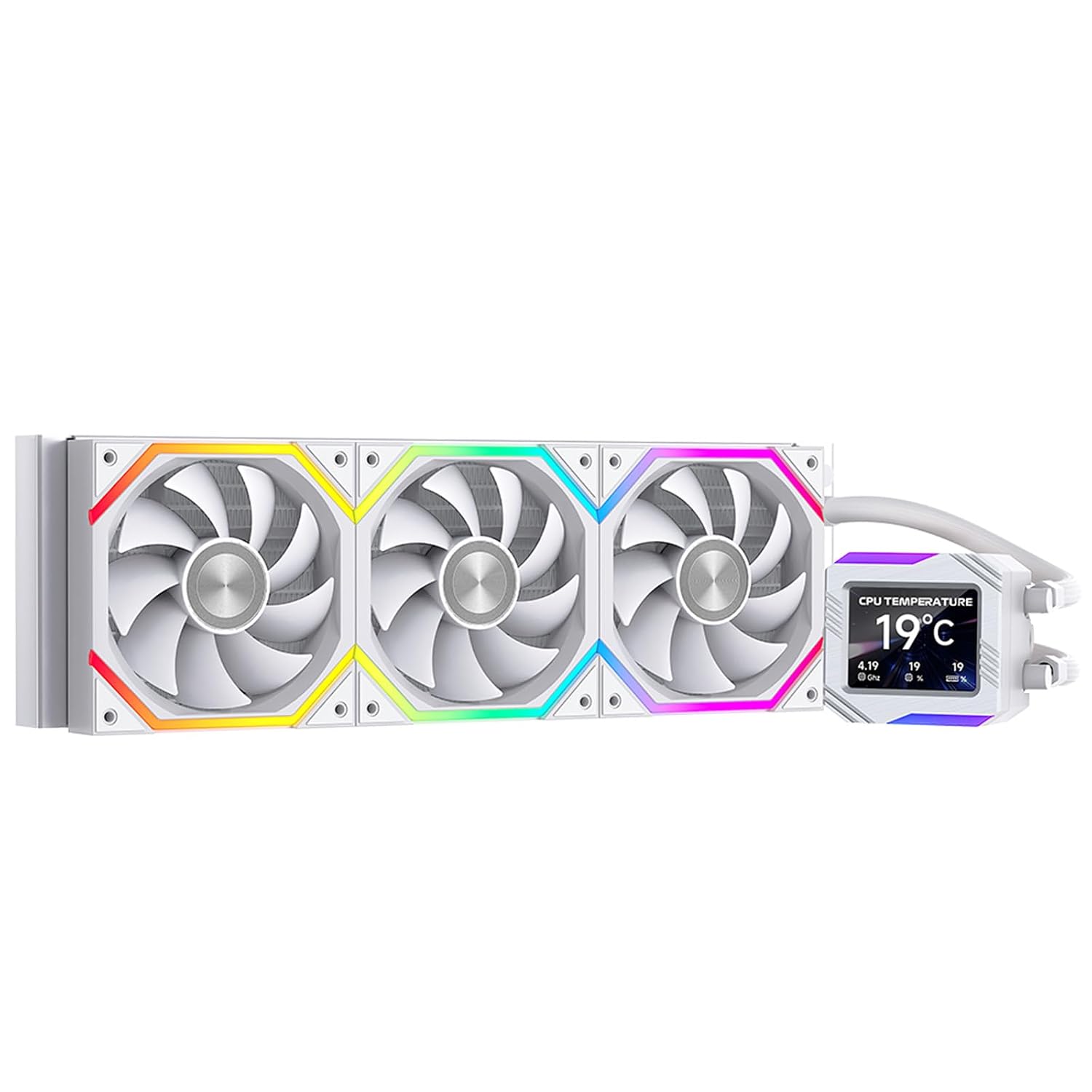 REFRIGERACIÓN LÍQUIDA PARA CPU JUNGLE LEOPARD ASTROSHEL V2G 360 ARGB BLANCO 360MM - 1
