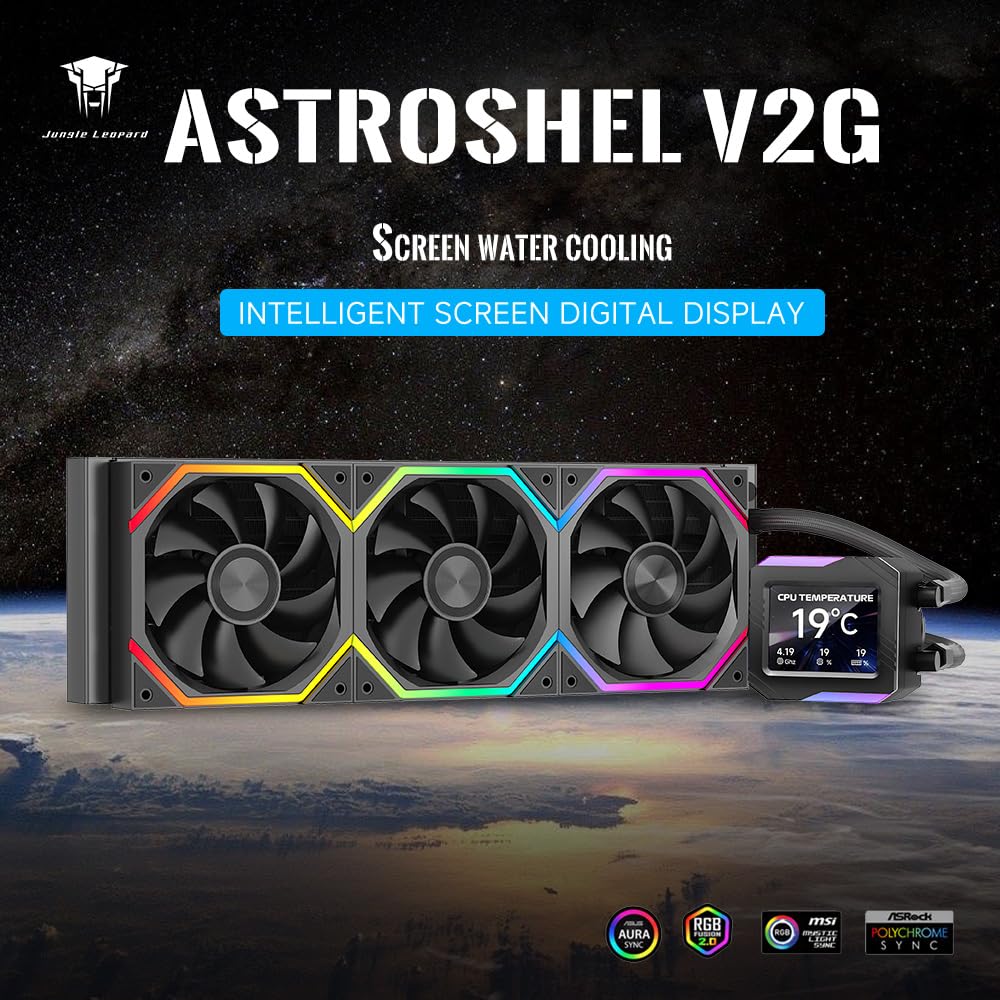 ENFRIADOR LÍQUIDO PARA CPU JUNGLE LEOPARD ASTROSHEL V2G 360 ARGB 360MM - 2