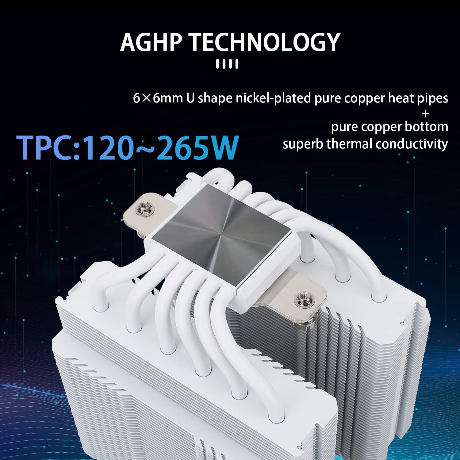 ENFRIADOR DE CPU THERMALRIGHT PEERLESS ASSASSIN 120 SE ARGB BLANCO 6 HEAT PIPES DUAL FAN 120MM - 2