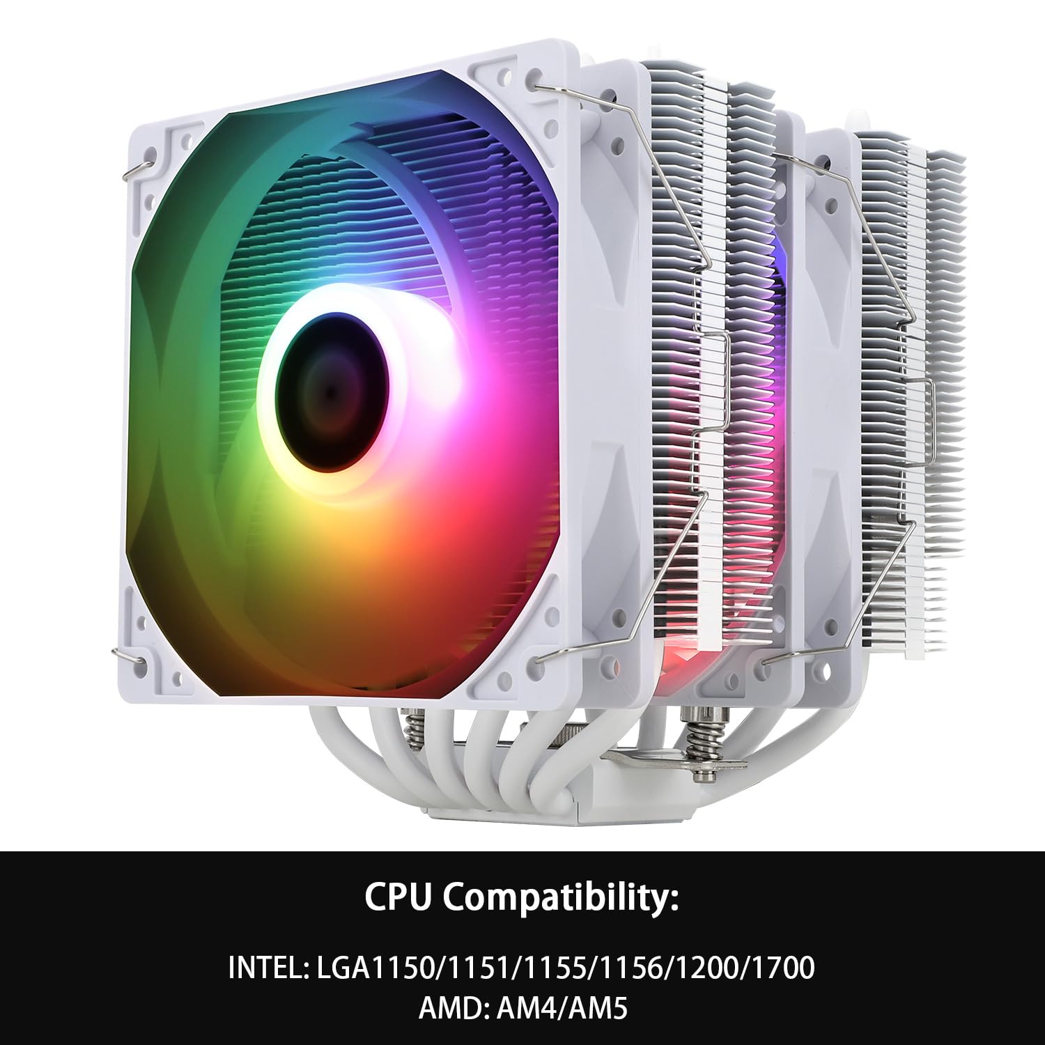 ENFRIADOR DE CPU THERMALRIGHT PEERLESS ASSASSIN 120 SE ARGB BLANCO 6 HEAT PIPES DUAL FAN 120MM - 4