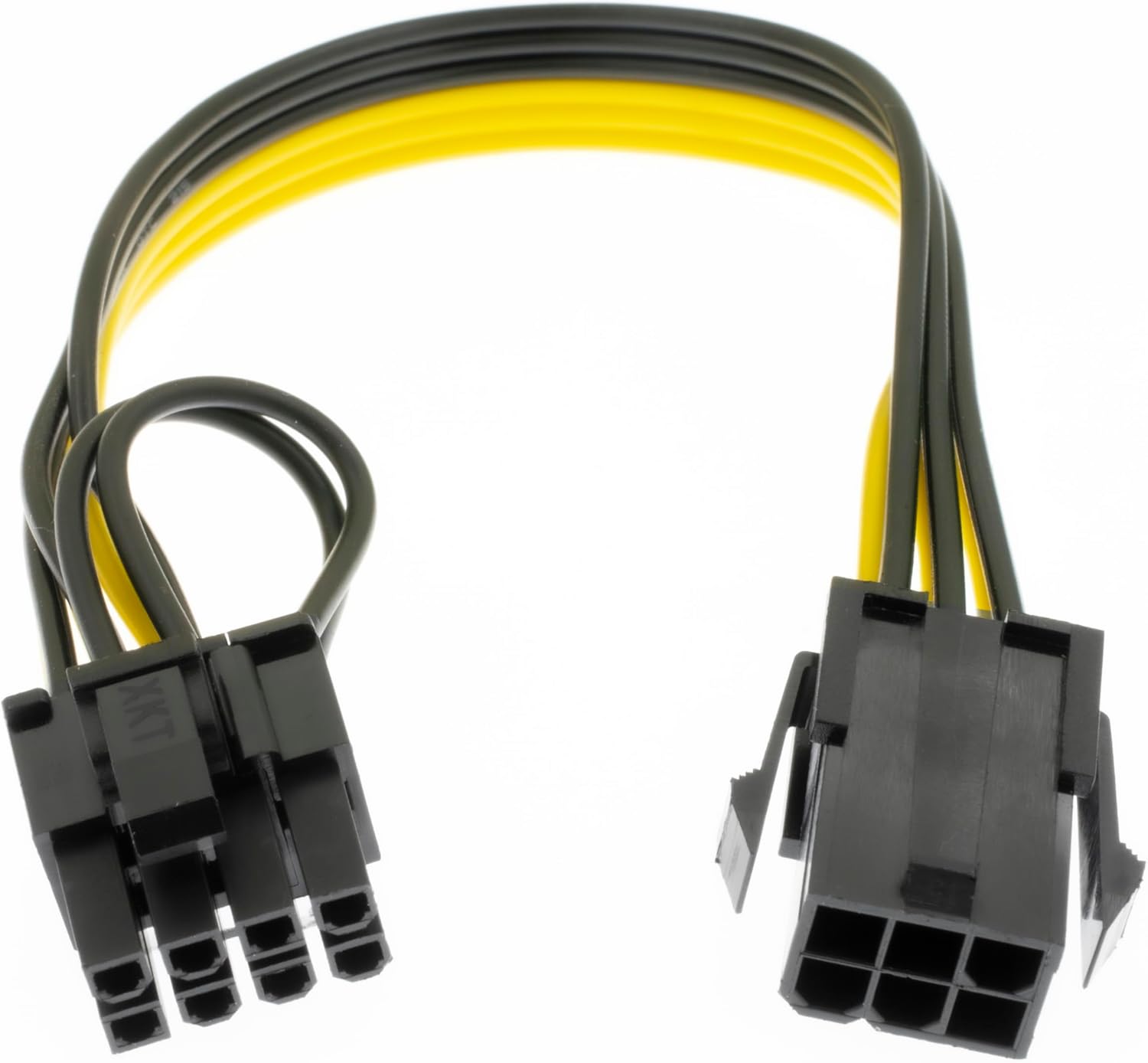 CABLE ADAPTADOR DE ENERGÍA GPU 6 PINES HEMBRA A 8 PINES MACHO YIKAIEN 32 CM - 1