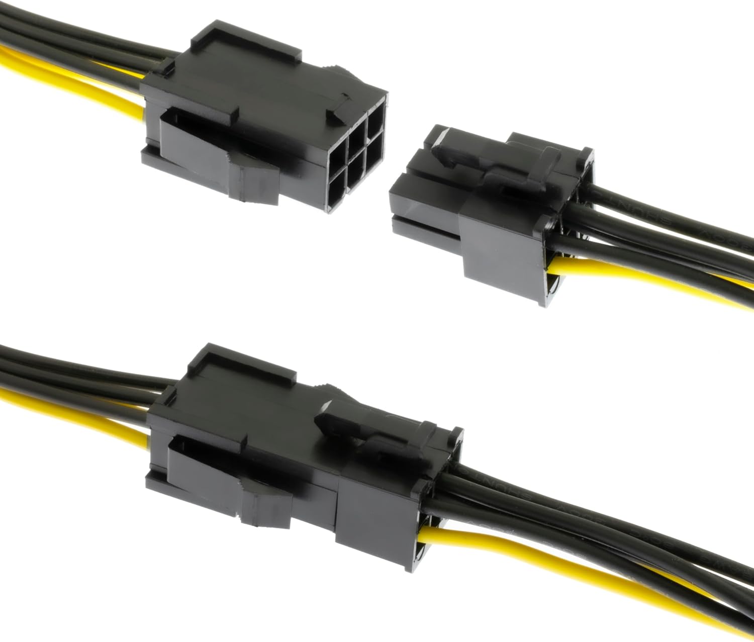CABLE ADAPTADOR DE ENERGÍA GPU 6 PINES HEMBRA A 8 PINES MACHO YIKAIEN 32 CM - 2