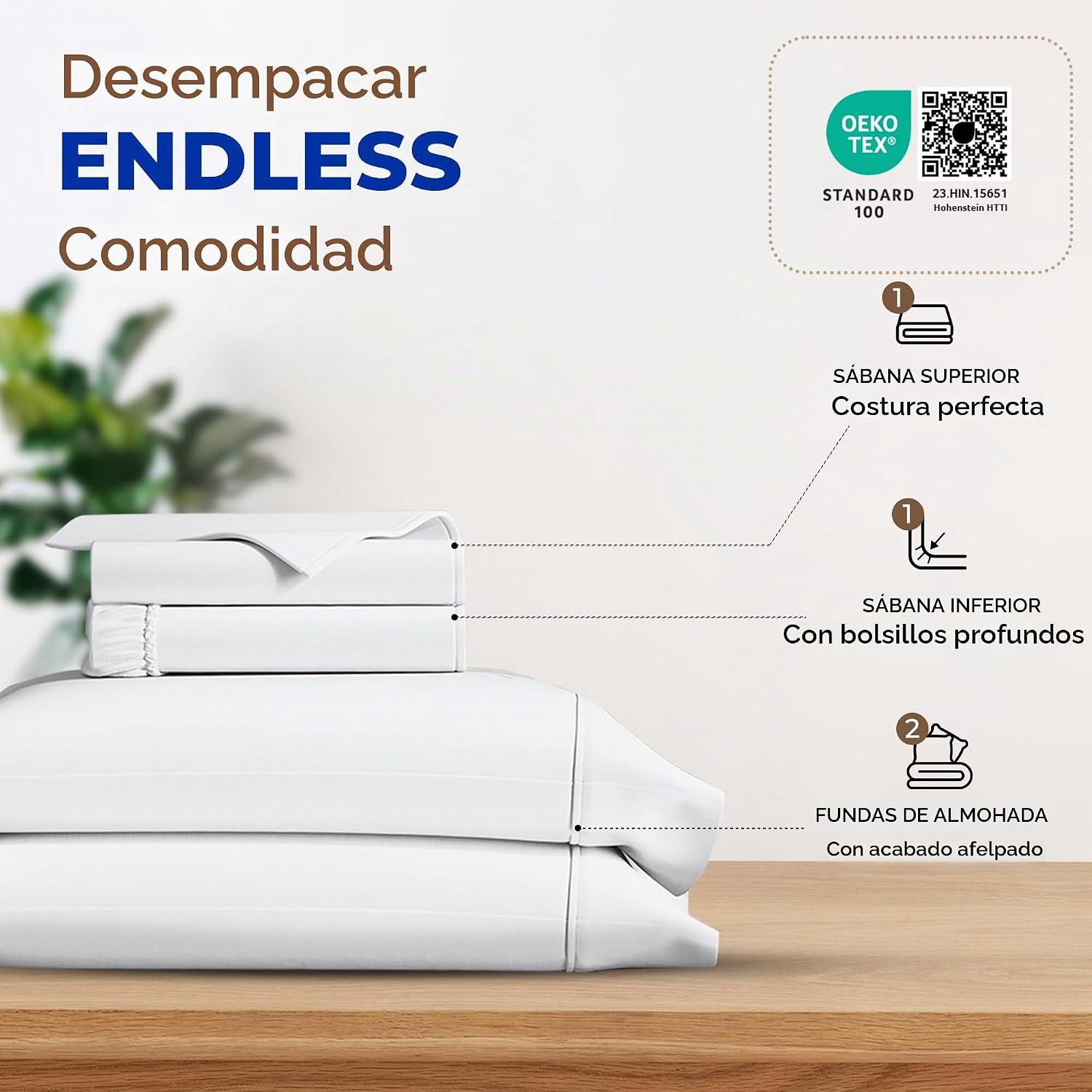 JUEGO DE SÁBANAS THREAD SPREAD EGYPTIAN COTTON KING SIZE 4 PIEZAS BLANCO - 3