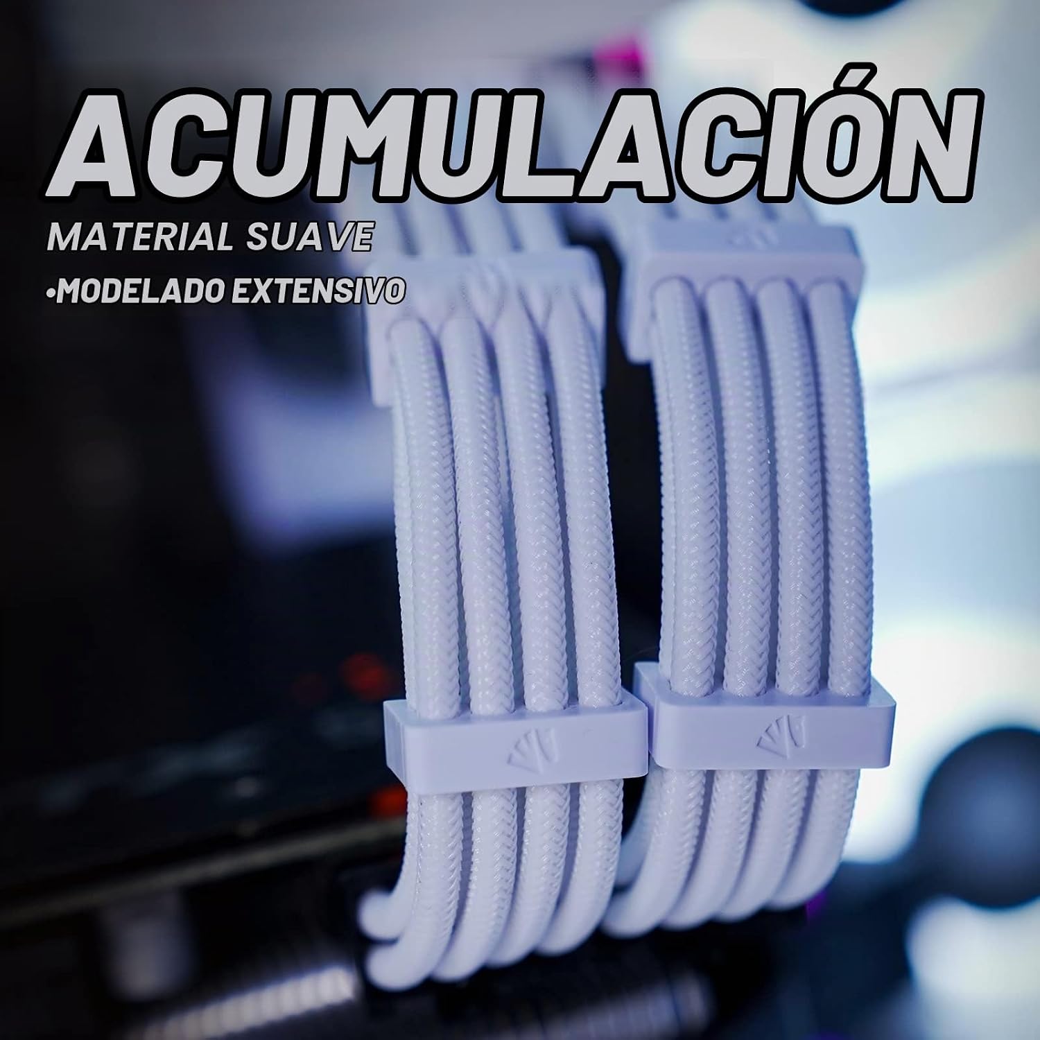 CABLE EXTENSOR PSU ASIAHORSE 18AWG 30CM CON CONECTORES 24P/8P A 6+2P/8P A 4+4P - 3