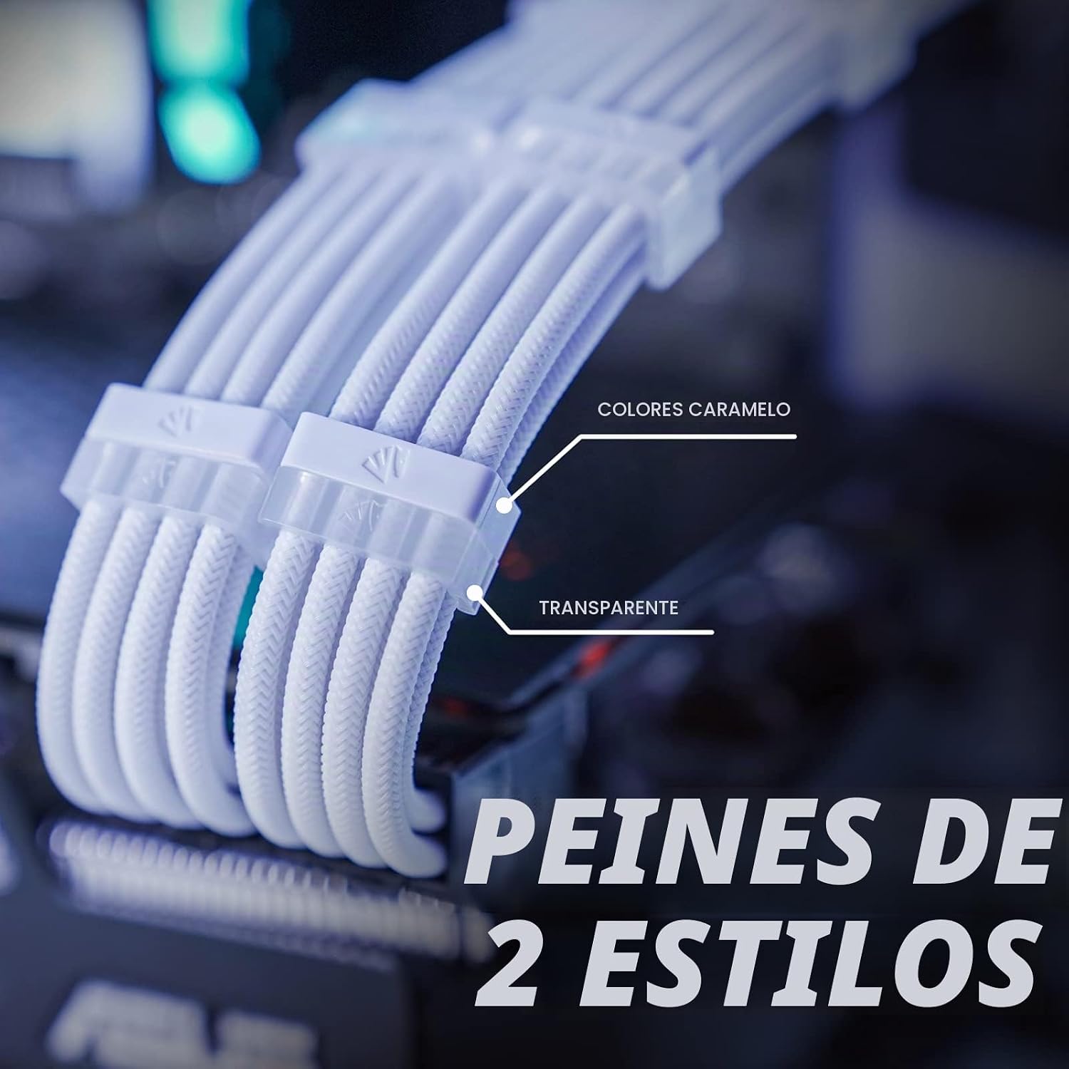 CABLE EXTENSOR PSU ASIAHORSE 18AWG 30CM CON CONECTORES 24P/8P A 6+2P/8P A 4+4P - 4