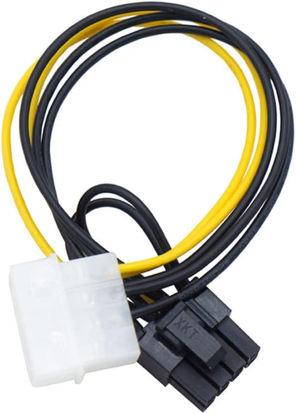 CABLE ADAPTADOR YIKAIEN 4 PIN MOLEX A 8 PIN (6+2 PIN) PARA GPU 22 CM PACK 2 - 3