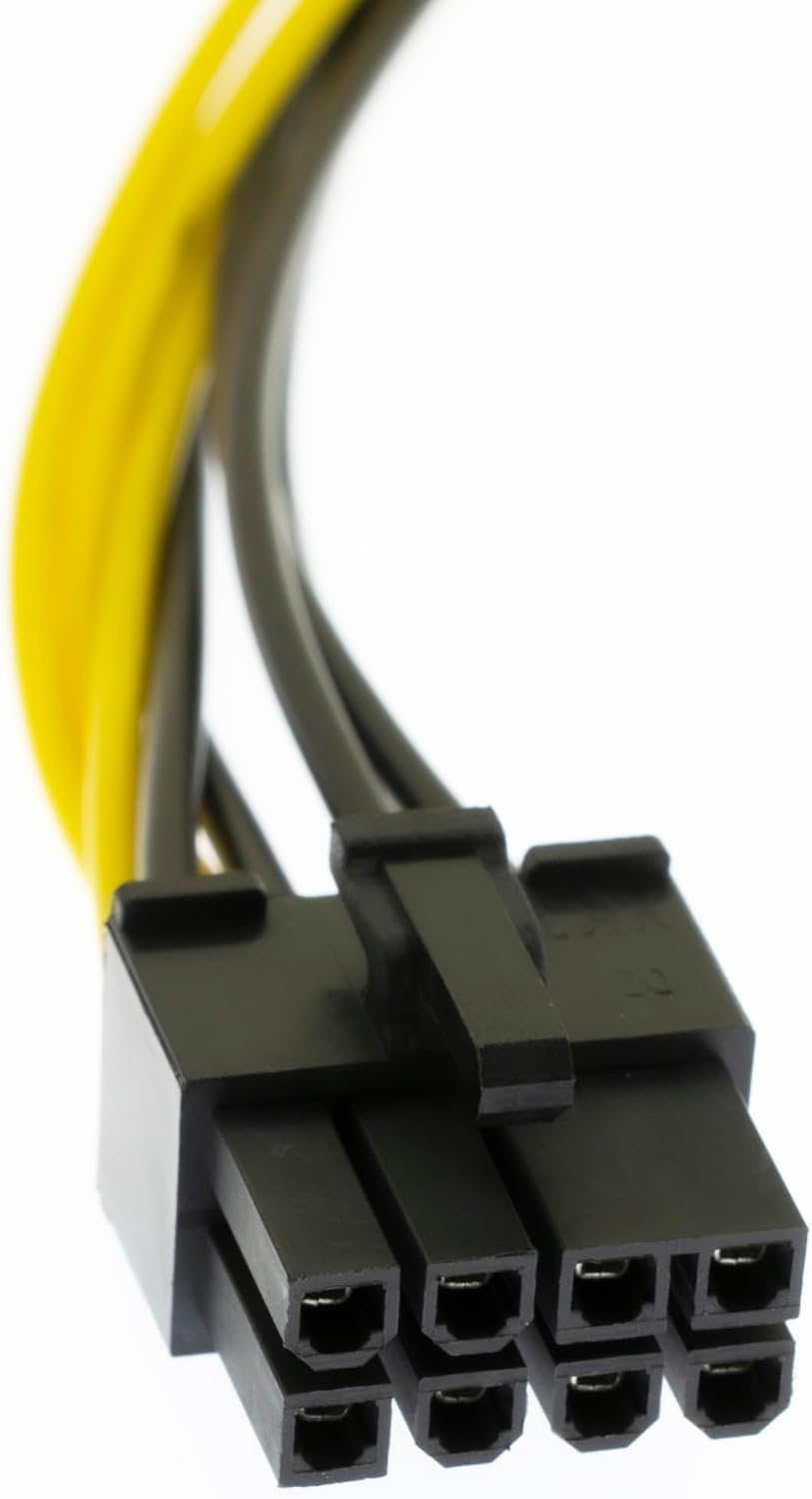 CABLE DE ALIMENTACIÓN DUAL 4 PIN MOLEX A ATX 8 PIN PARA TARJETA GRÁFICA YIKAIEN 22 CM - 4