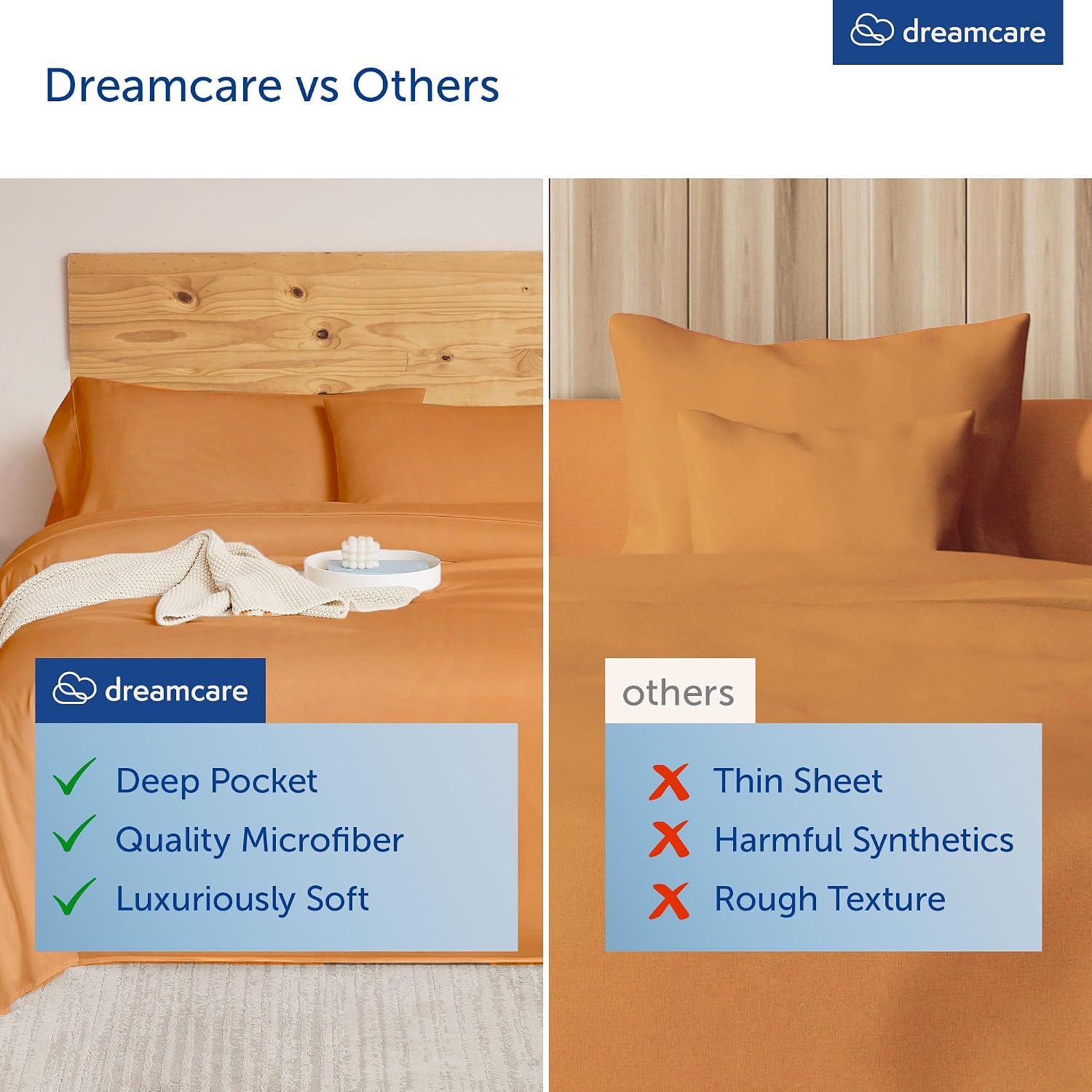 JUEGO DE SÁBANAS KING DREAMCARE 6 PIEZAS MICROFIBRA - 4