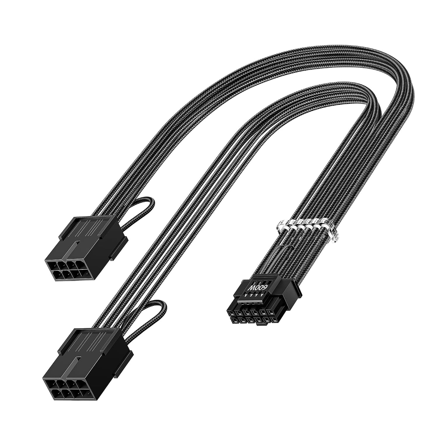 CABLE ADAPTADOR DE EXTENSIÓN GPU FASGEAR 16 PINES NEGRO - 1