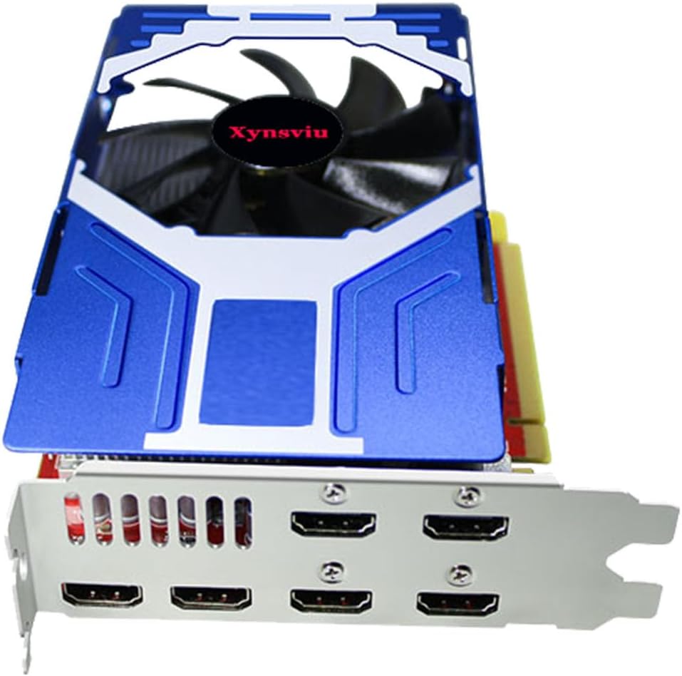 TARJETA DE VIDEO XYNSVIU RX580 8GB GDDR5 6 HDMI 4K 60HZ MULTI MONITOR - 1