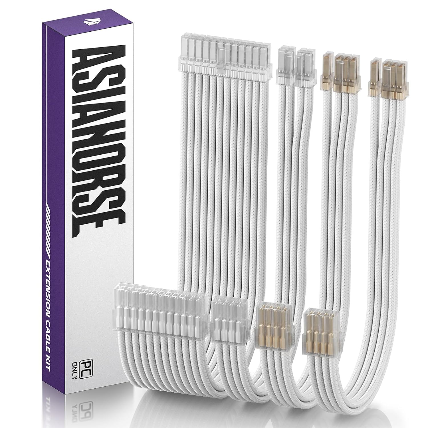KIT DE EXTENSIÓN DE CABLES PSU ASIAHORSE 16AWG 30 CM - 1