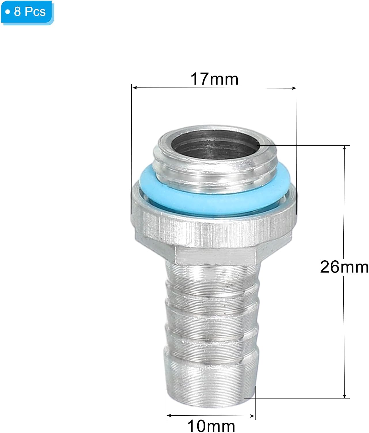 CONECTORES PARA REFRIGERACIÓN LÍQUIDA UXCELL G1/4 CON BOQUILLA DE 10MM OD PACK 8 - 2