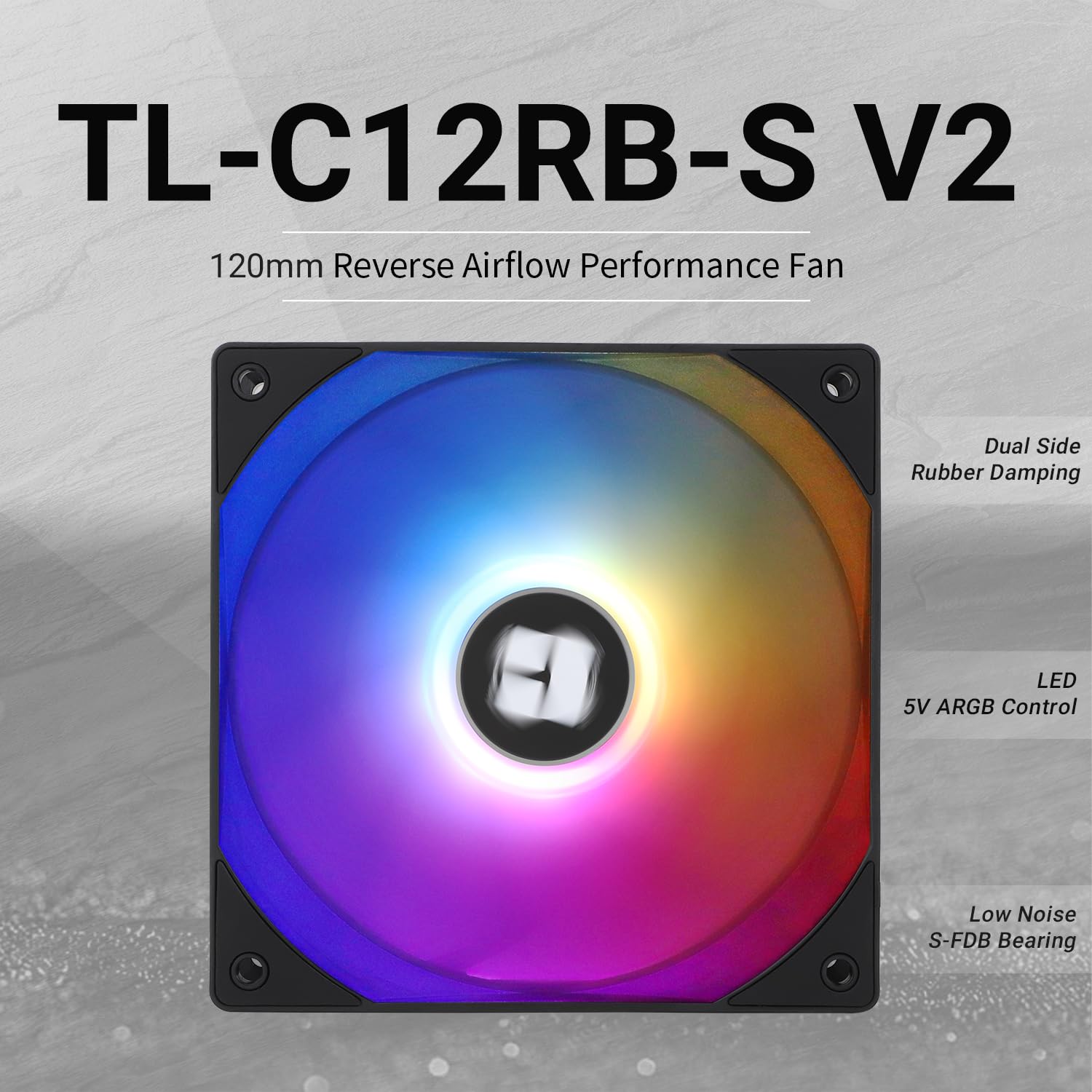 VENTILADOR PARA CPU THERMALRIGHT TL-C12RB-S V2 120MM ARGB - 2
